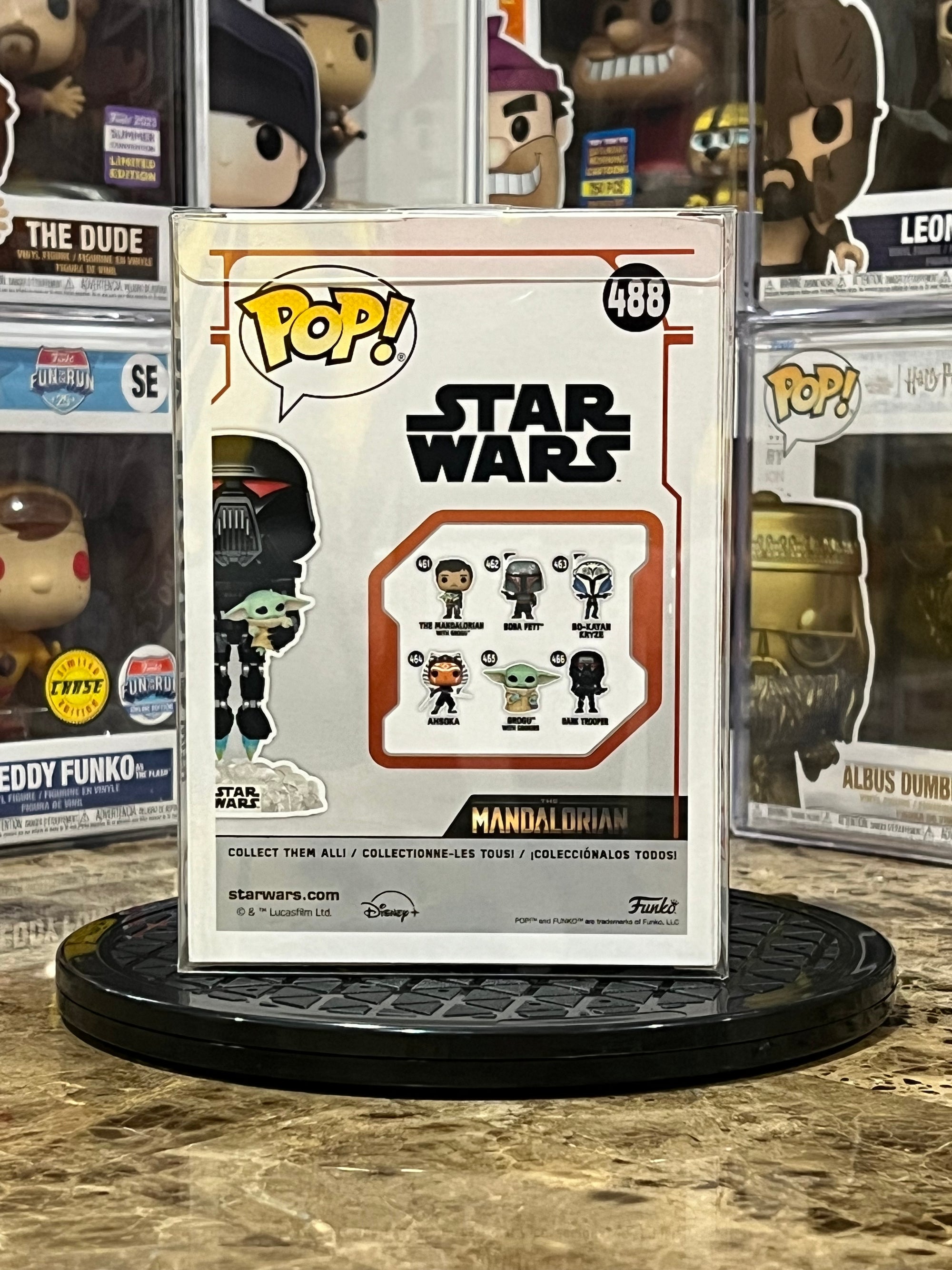 Funko Pop Star Wars Dark Trooper w/ Grogu GID #488