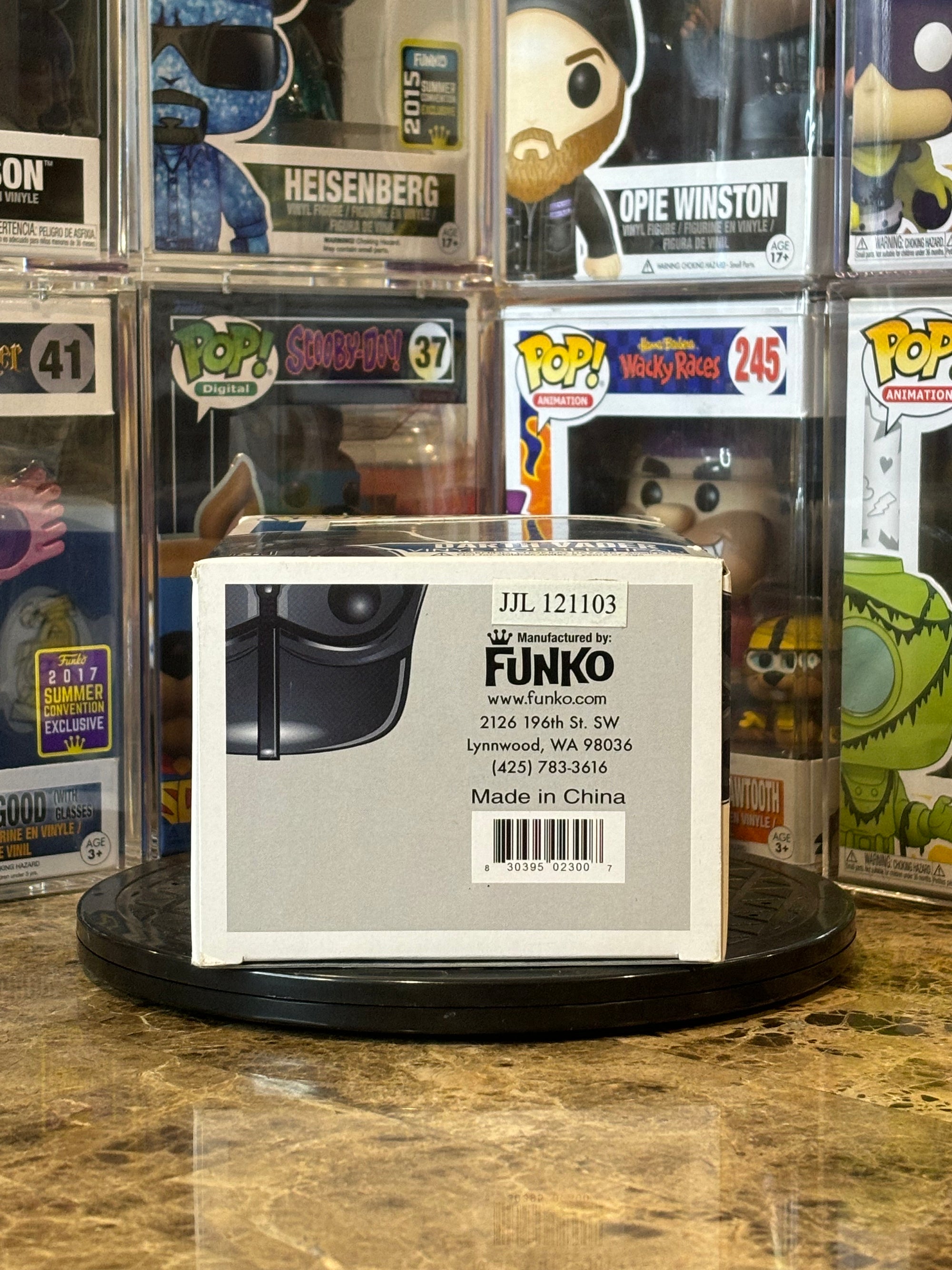 Funko Pop Star Wars Darth Vader #01 Blue Box Large Font First Run