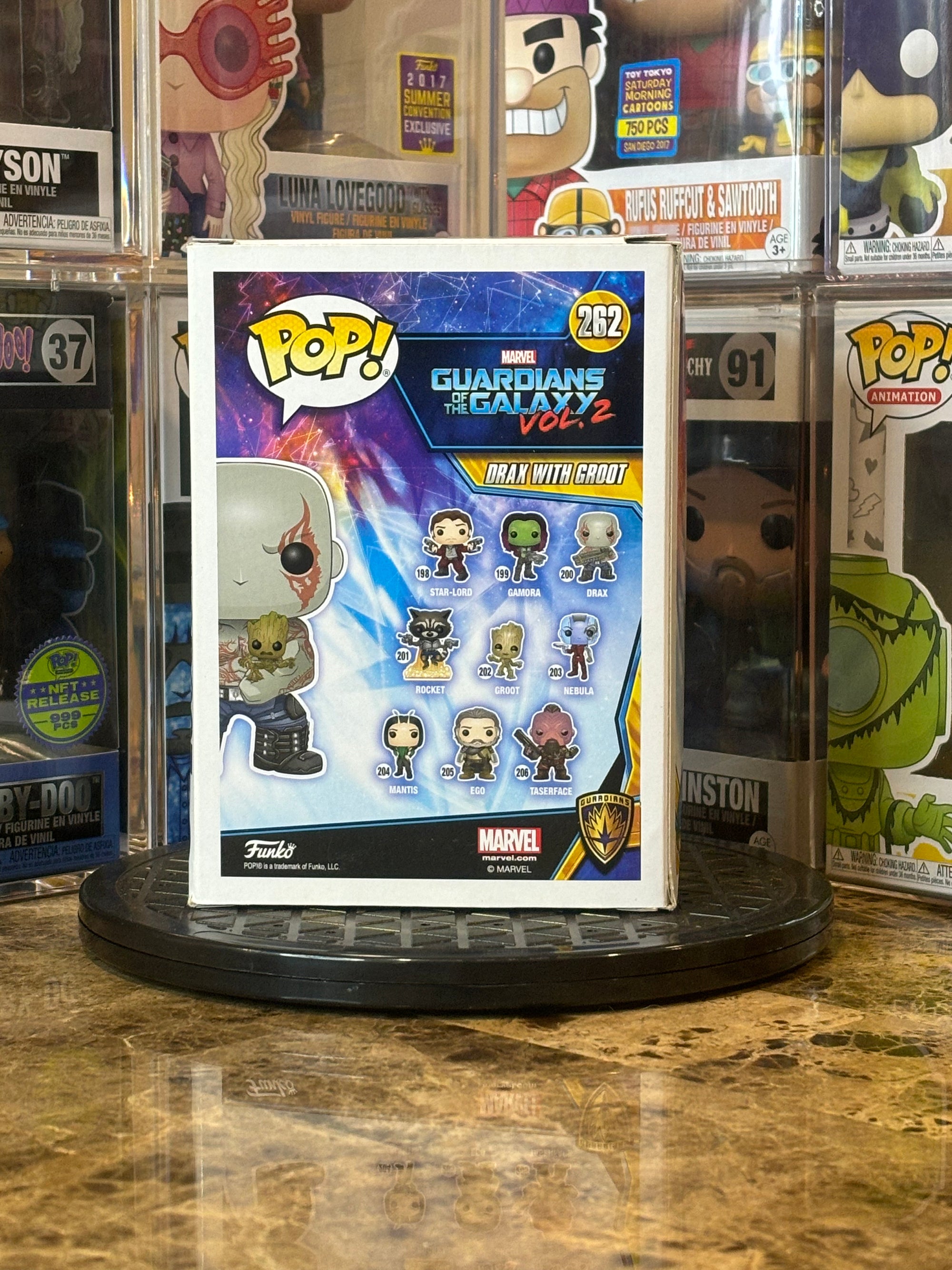 Funko Pop Guardians of the Galaxy Vol 2 Drax with Groot #262 Minor Box Damage