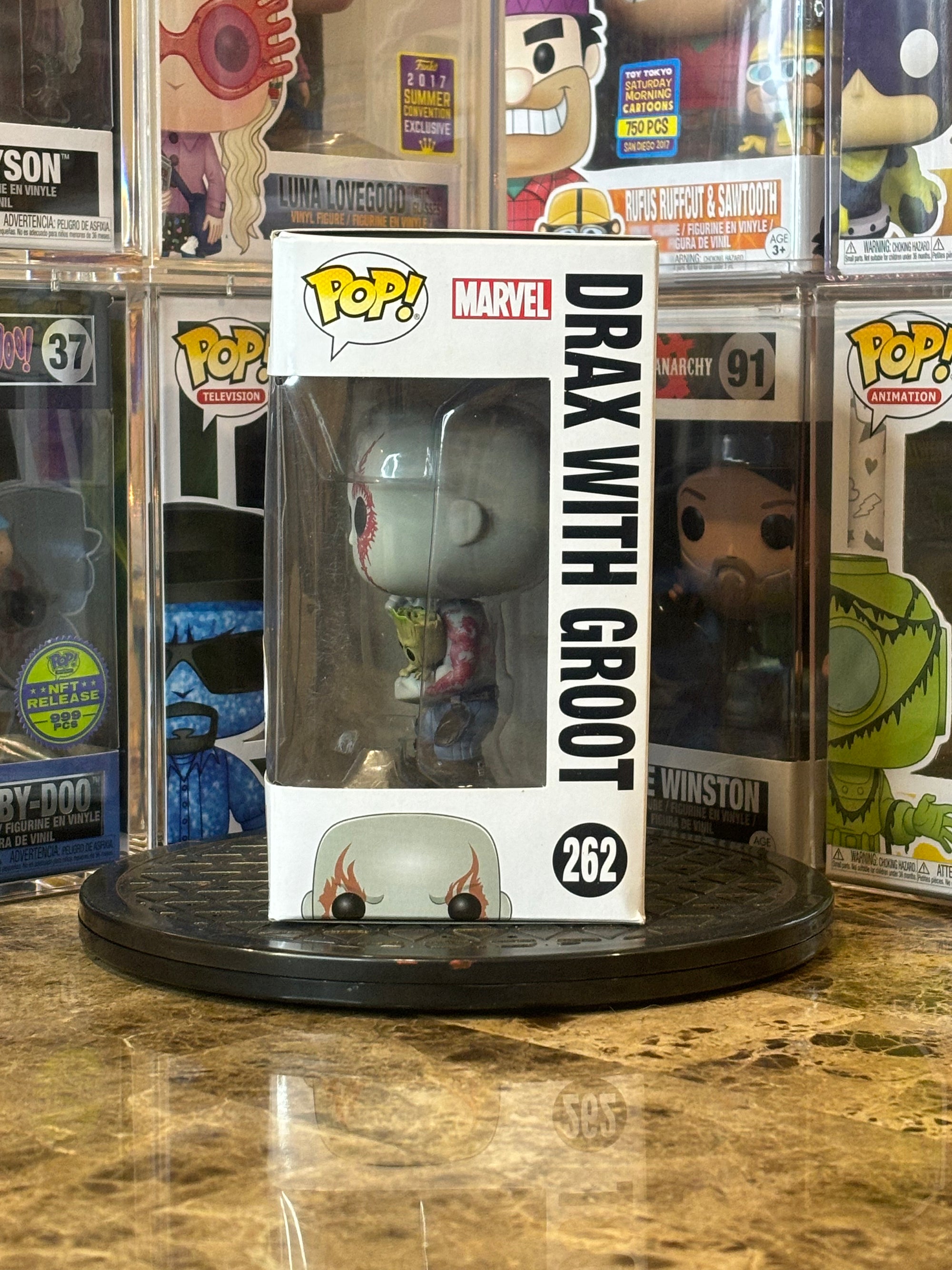 Funko Pop Guardians of the Galaxy Vol 2 Drax with Groot #262 Minor Box Damage