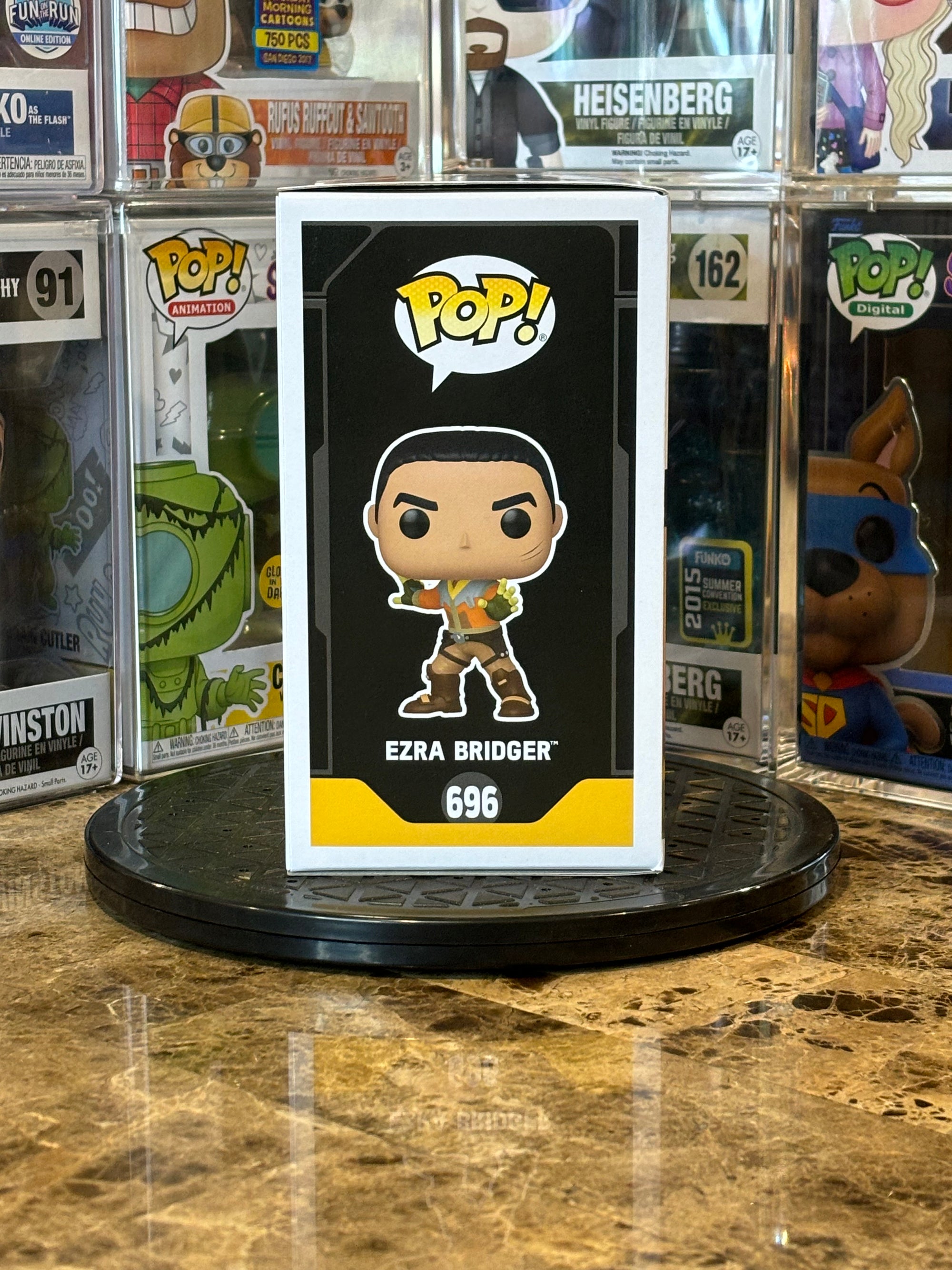 Funko Pop Star Wars Rebels Ezra Bridger #696 Autgoraphed Eman Esfandi