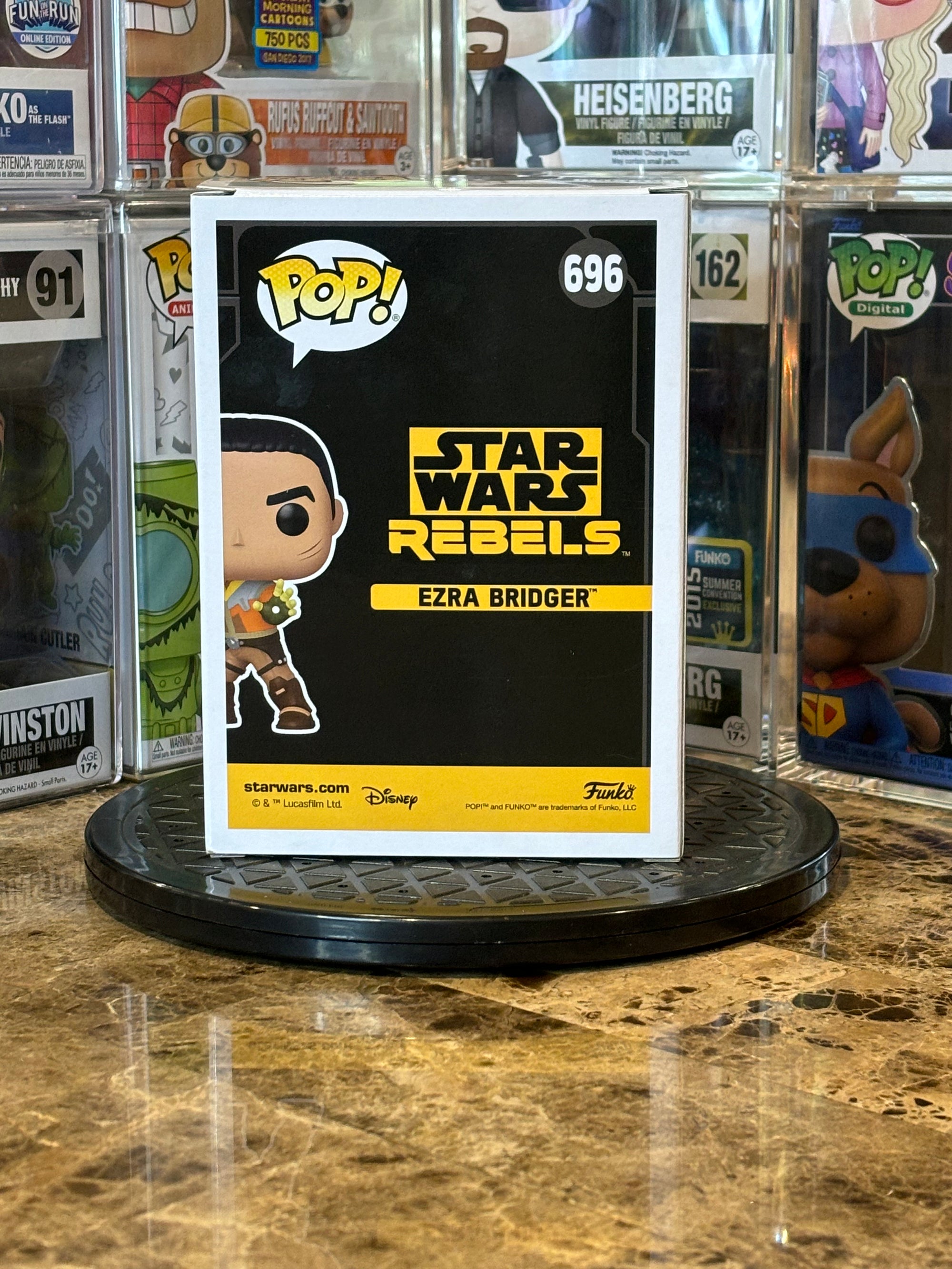 Funko Pop Star Wars Rebels Ezra Bridger #696 Autgoraphed Eman Esfandi