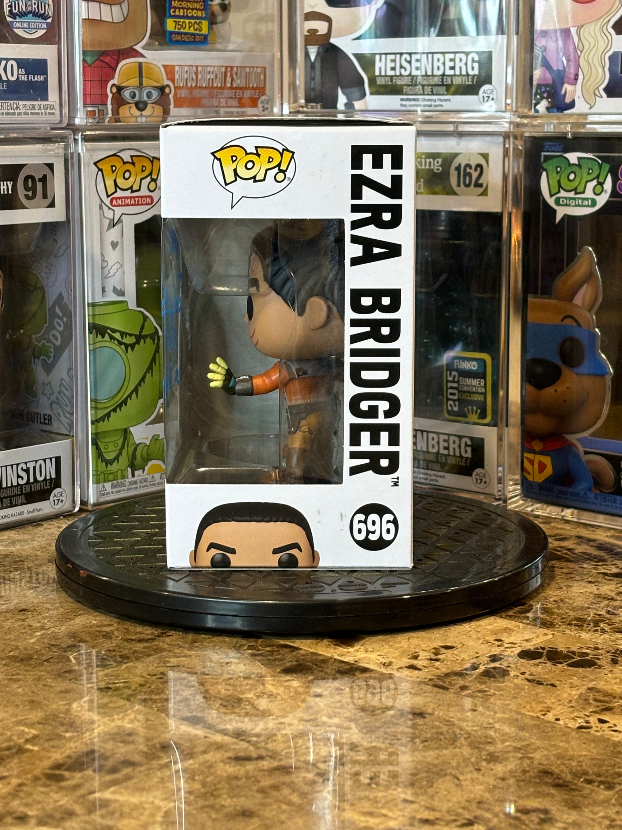 Funko Pop Star Wars Rebels Ezra Bridger #696 Autgoraphed Eman Esfandi