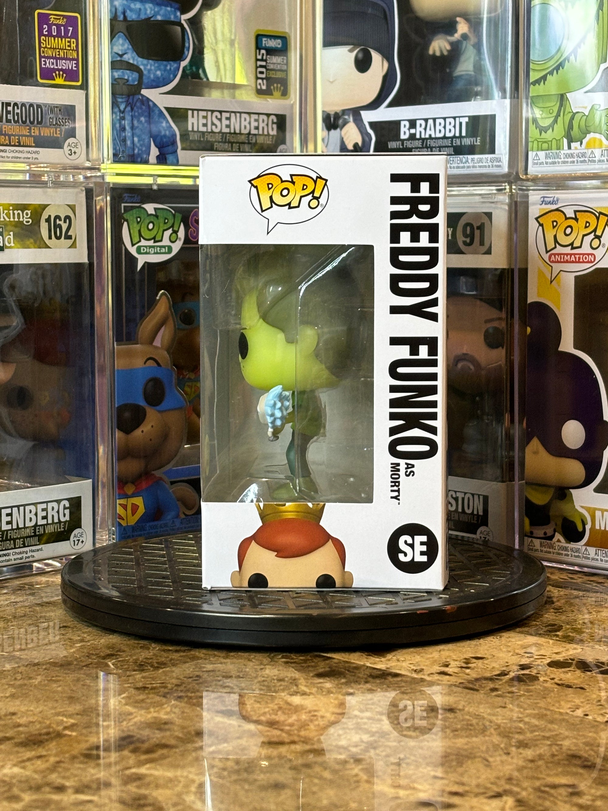 Funko Pop Funtastic Voyage Freddy Funko as Morty #SE Glows in Dark