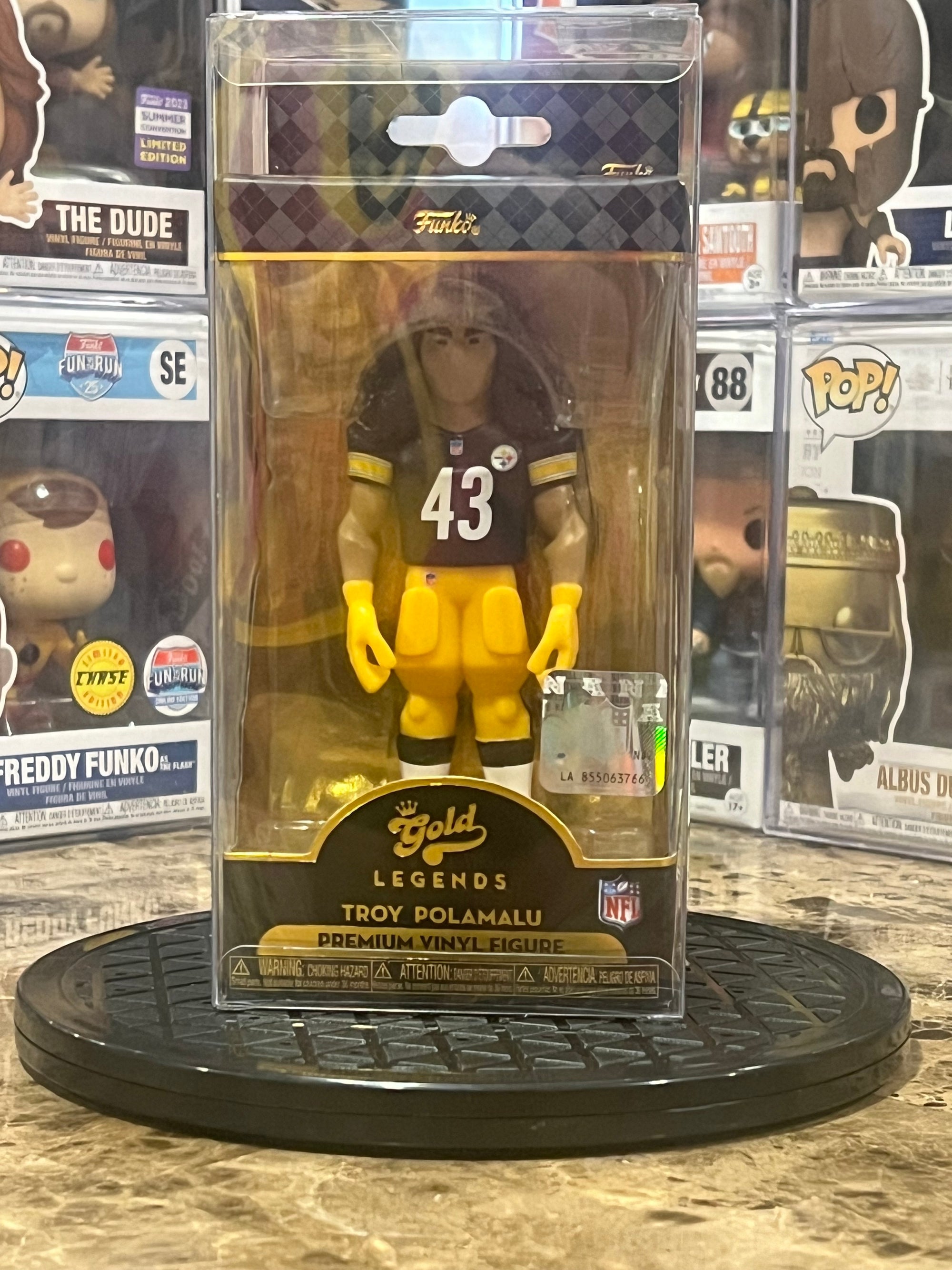 Funko Gold 5" Pittsburgh Steelers Troy Polamalu