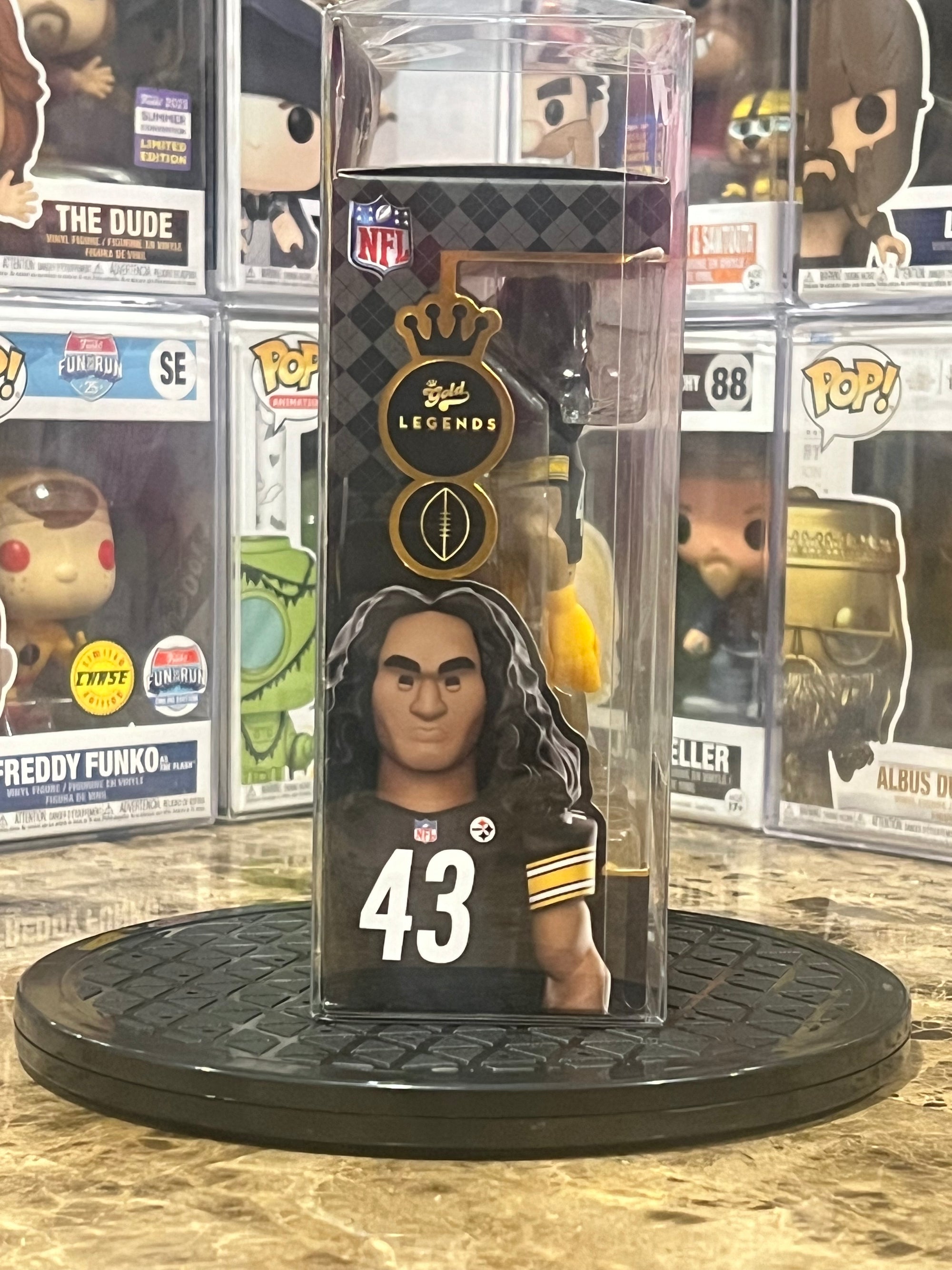 Funko Gold 5" Pittsburgh Steelers Troy Polamalu