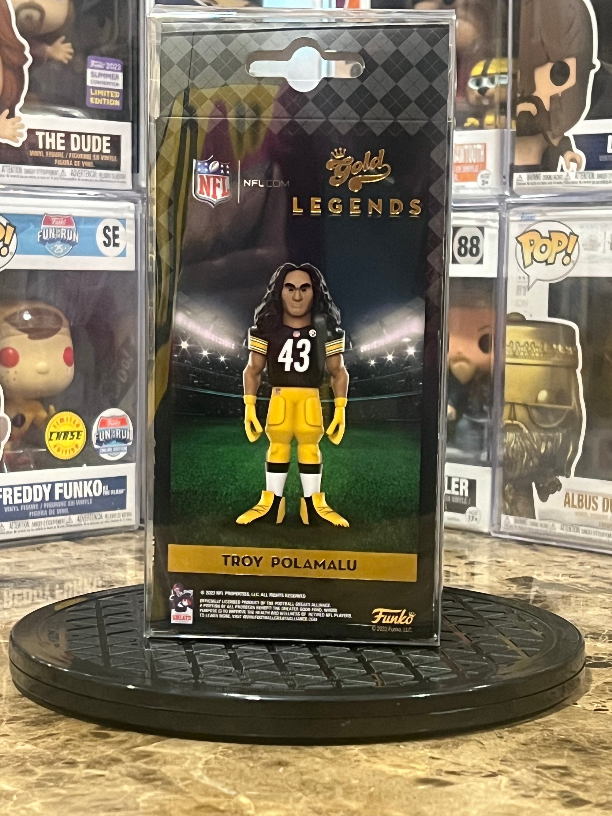 Funko Gold 5" Pittsburgh Steelers Troy Polamalu