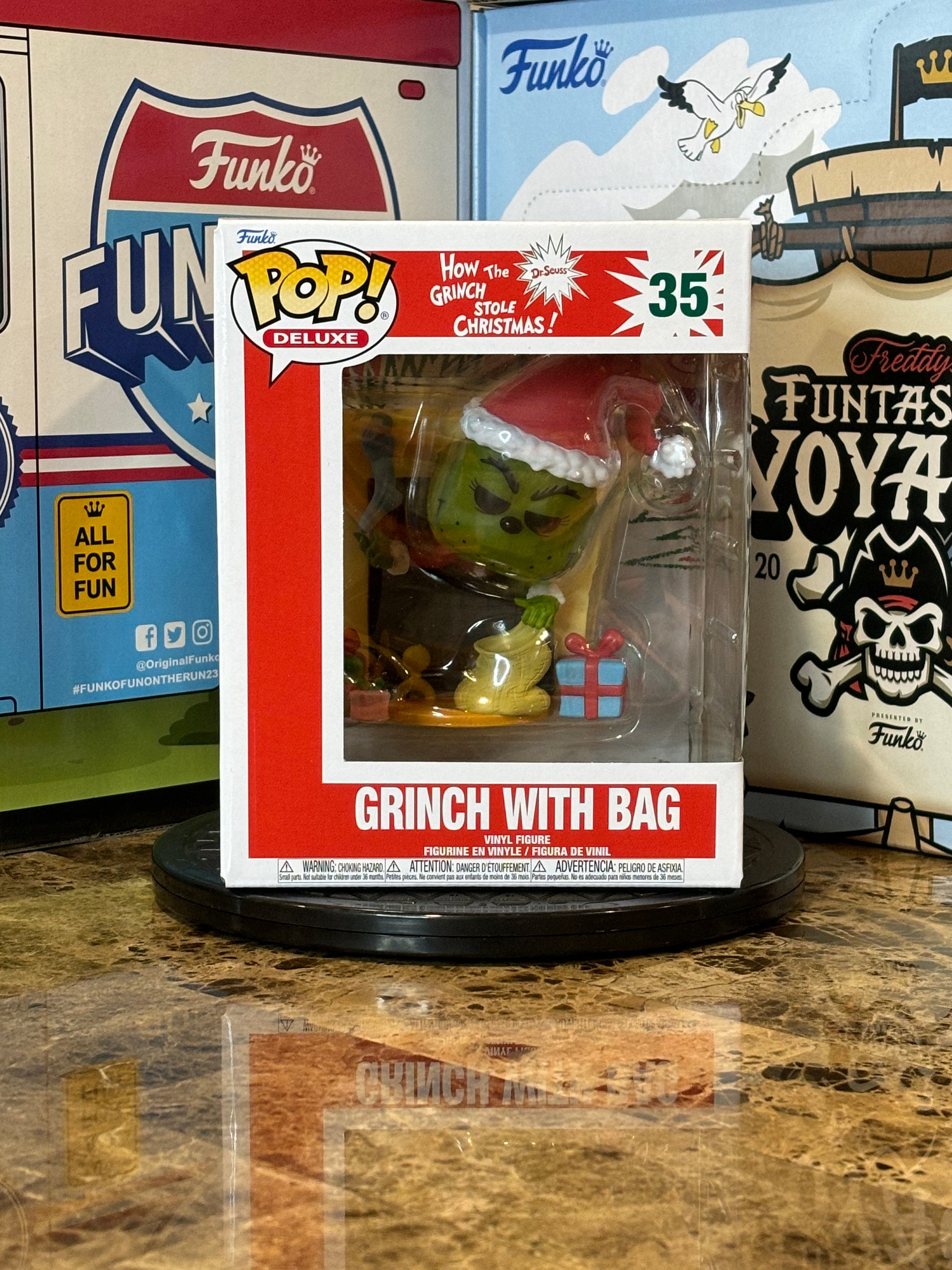 Funko Pop How the Grinch Stole Christmas Grinch with Bag #35