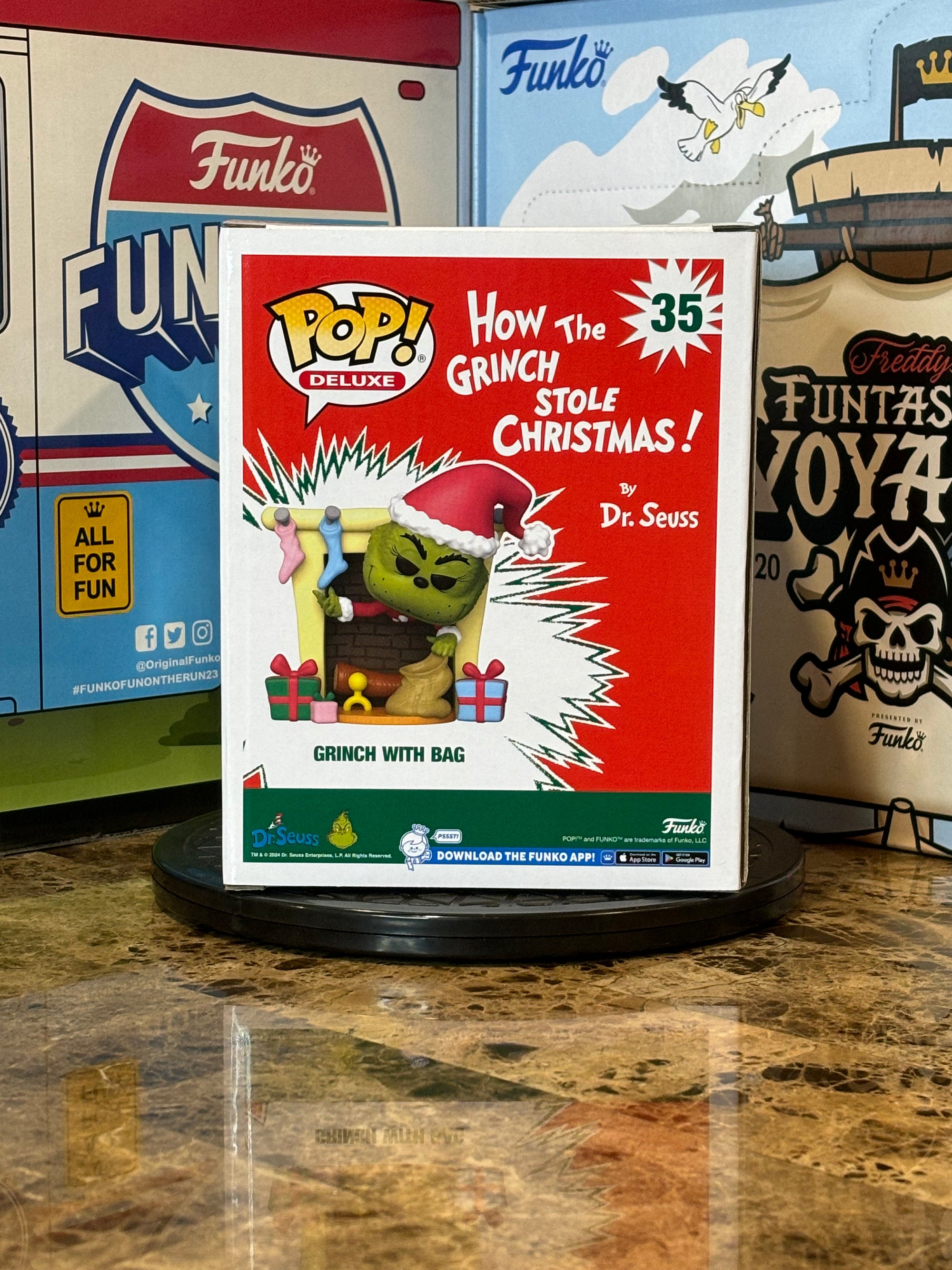 Funko Pop How the Grinch Stole Christmas Grinch with Bag #35