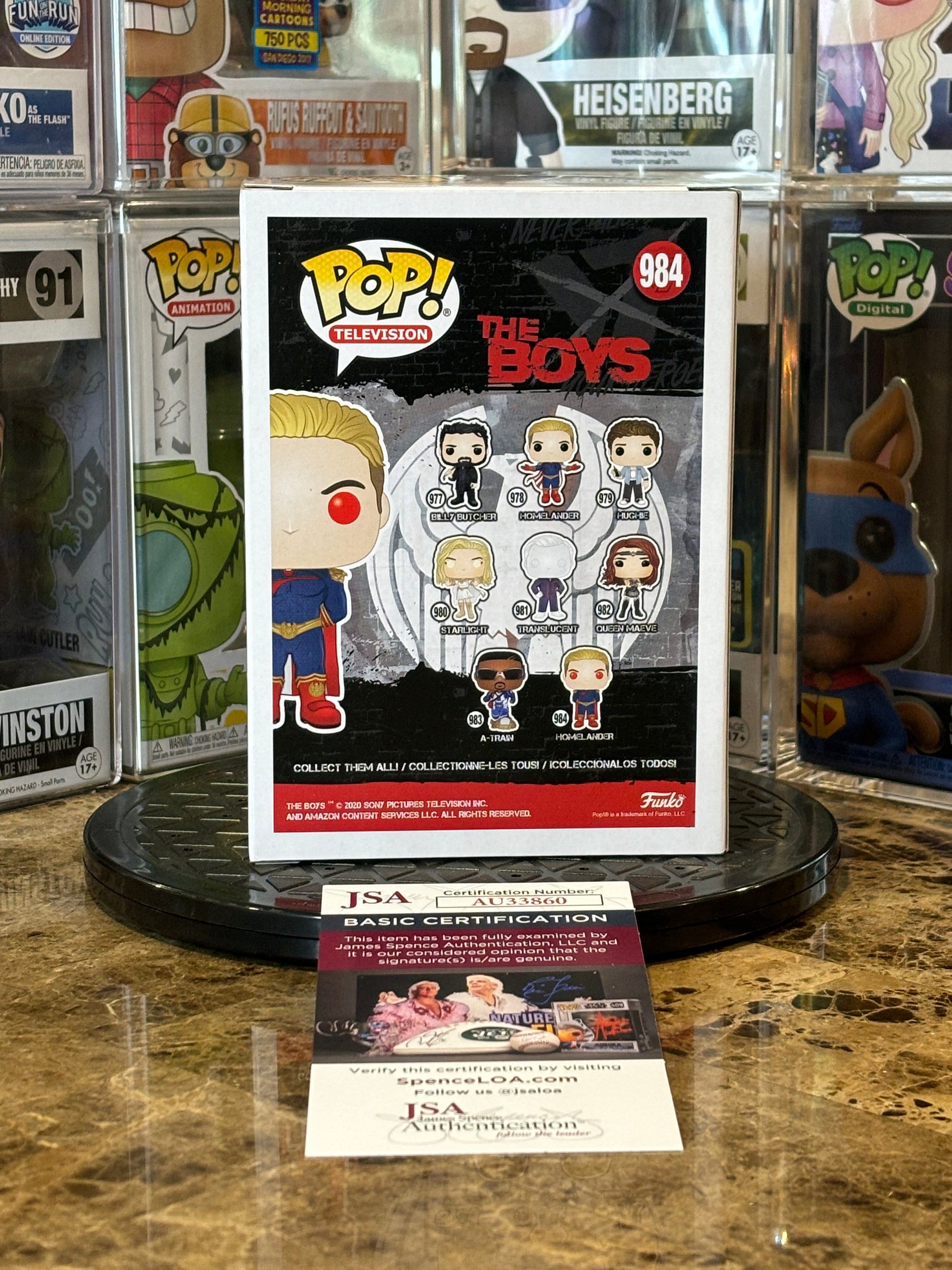 Funko Pop The Boys Homelander #984 Autographed Antony Starr w/ COA