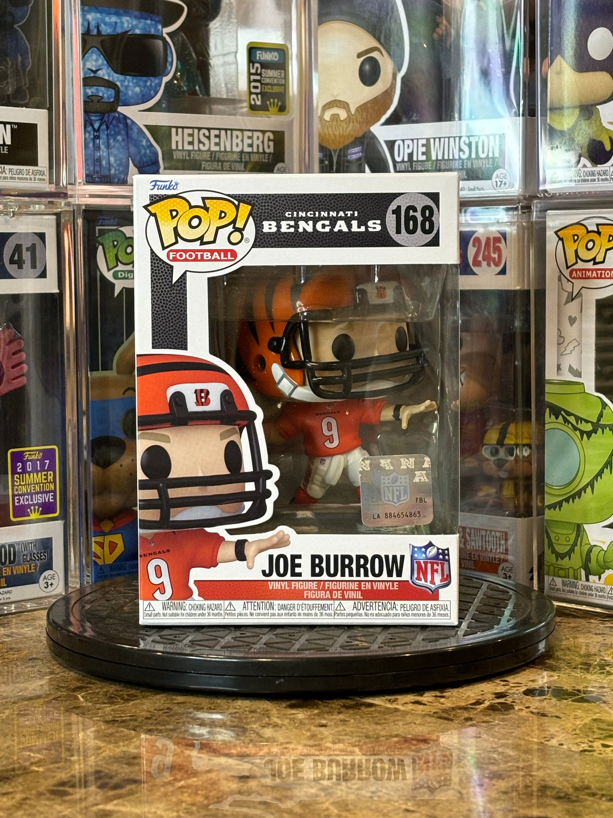 Funko Pop Cincinnati Bengals Joe Burrow #168 Damage
