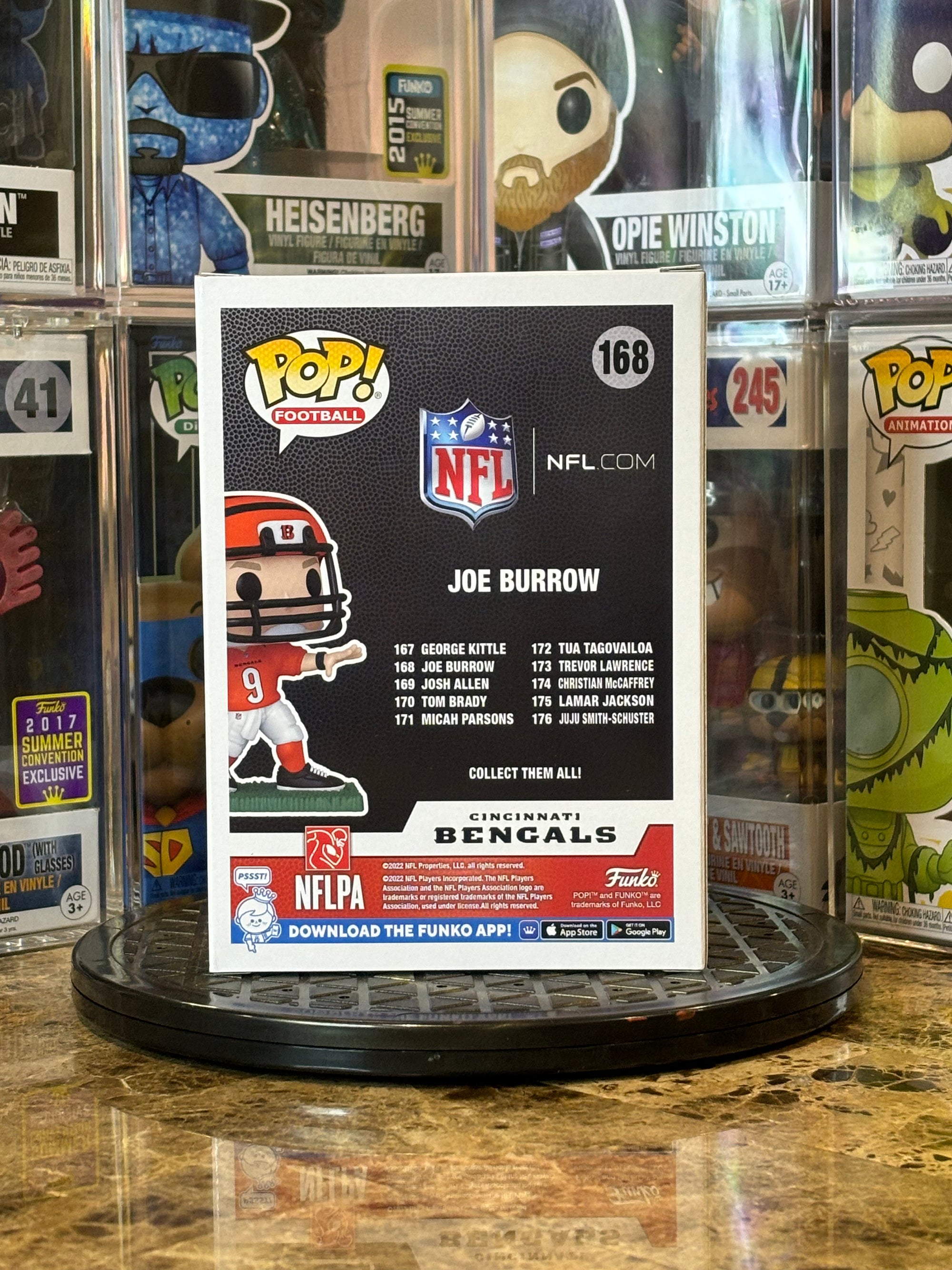 Funko Pop Cincinnati Bengals Joe Burrow #168 Damage