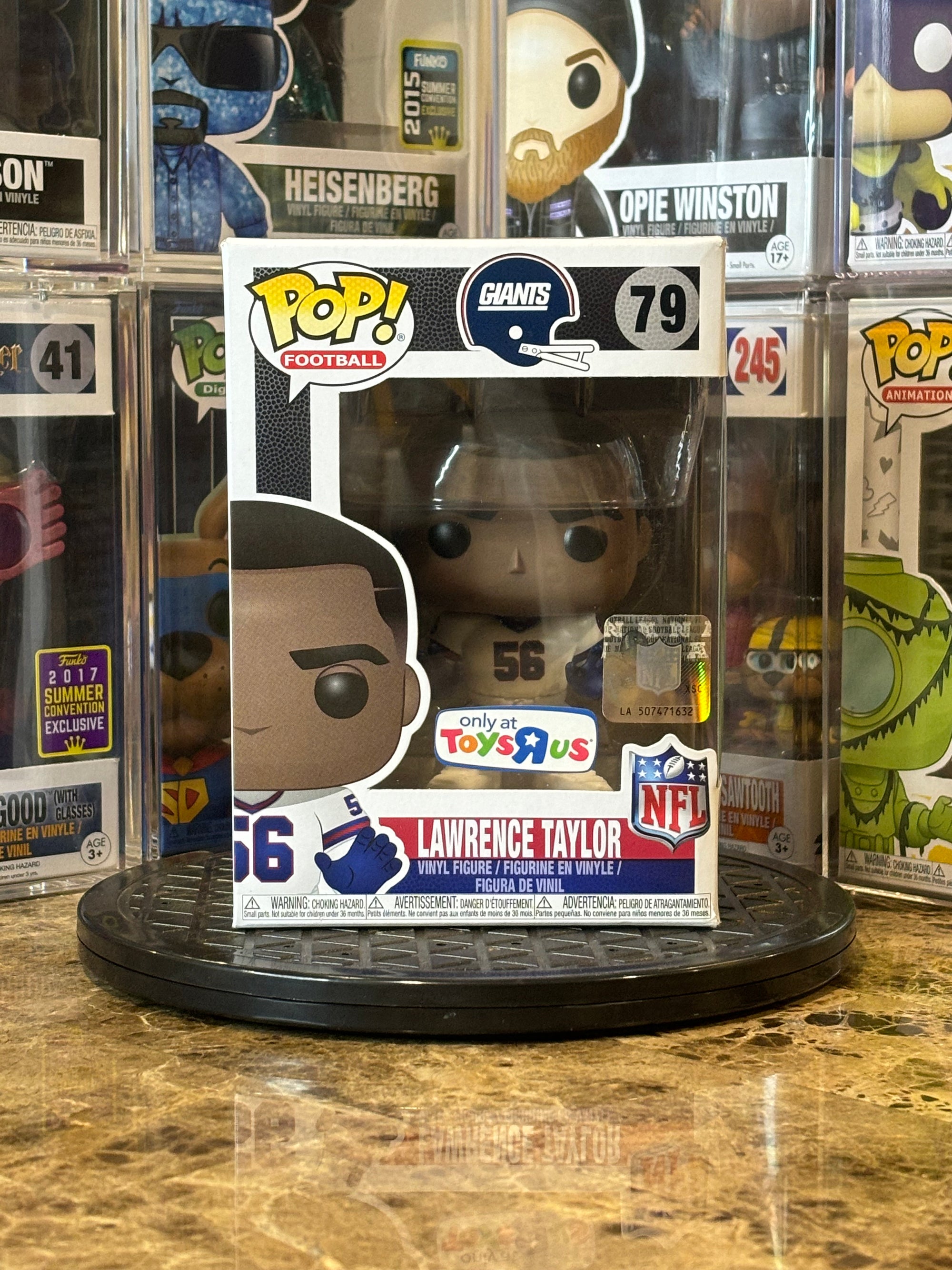 Funko Pop New York Giants Lawrence Taylor #79 Toyr R Us Exclusive