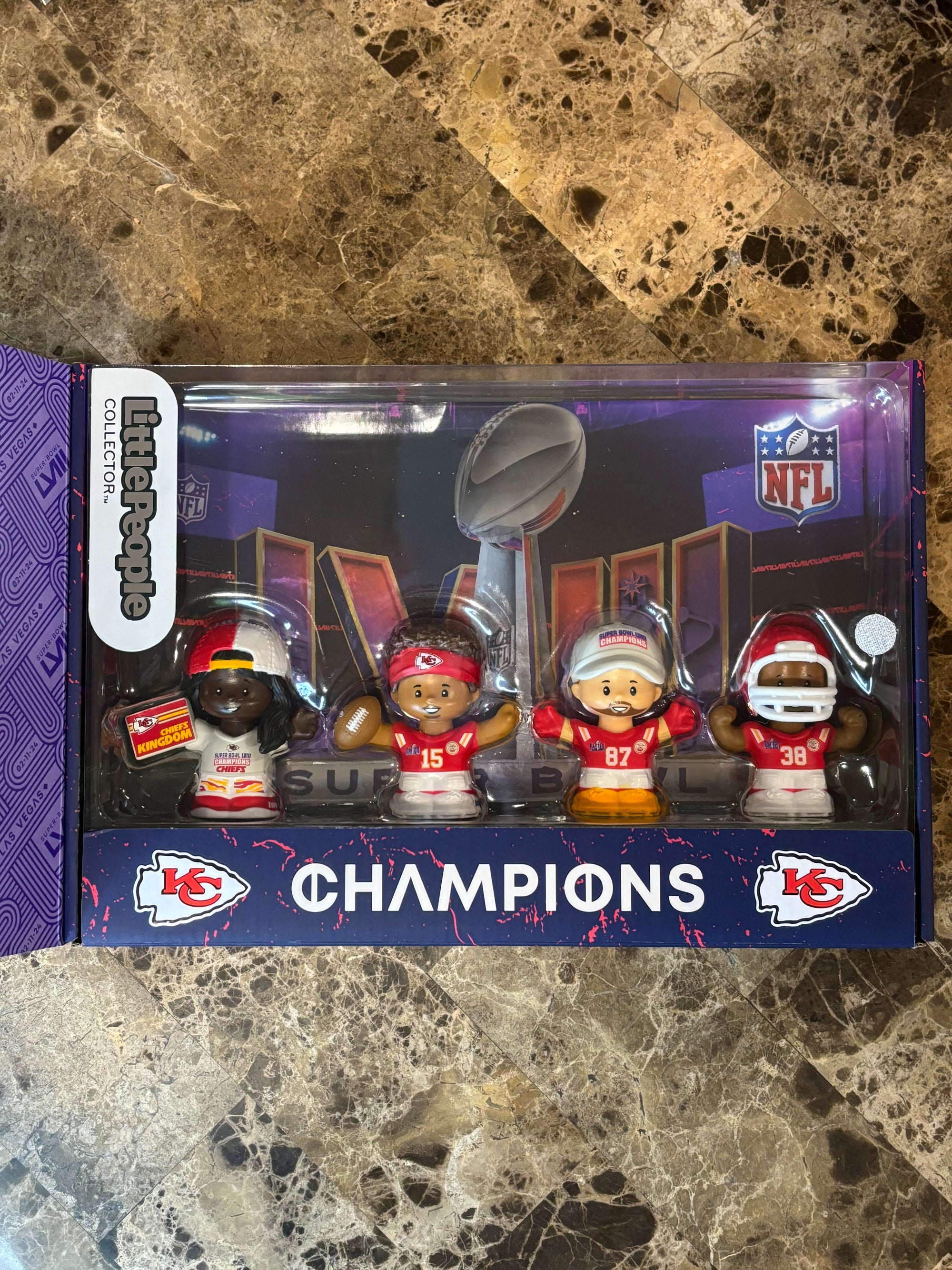 Fisher Price Little People Kansas City Chiefs Super Bowl LVIII Champion SE