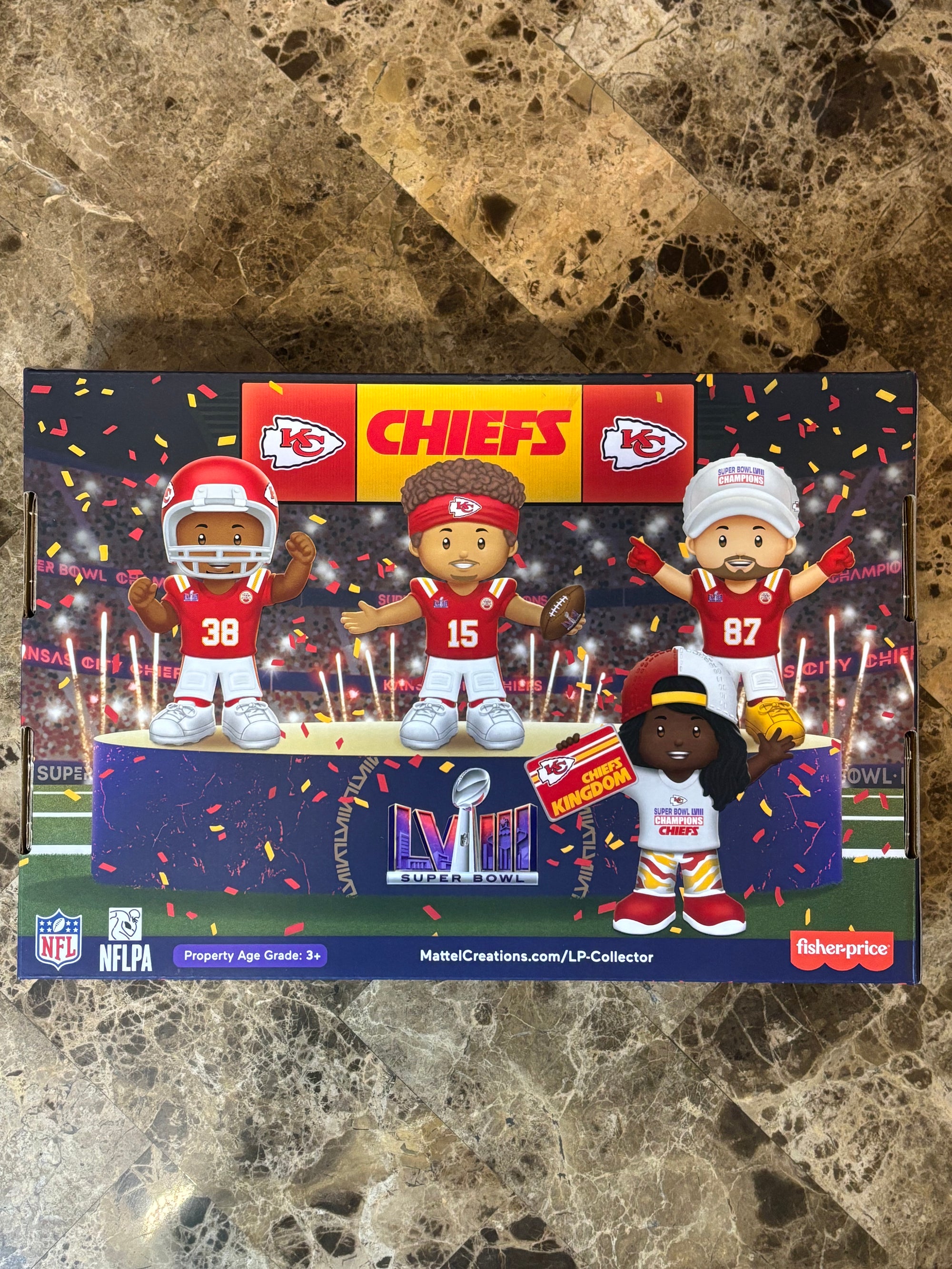 Fisher Price Little People Kansas City Chiefs Super Bowl LVIII Champion SE