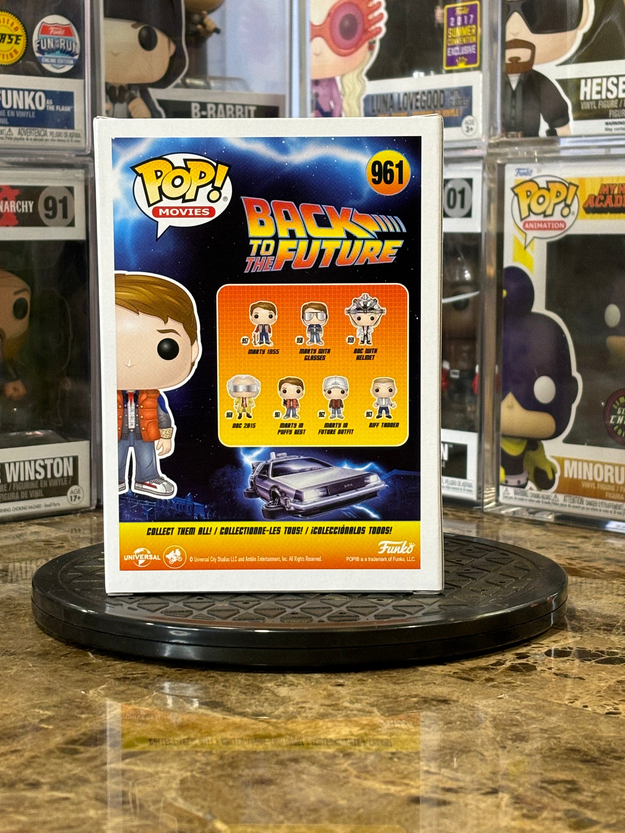 Funko Pop Back to the Future Marty in Puffy Vest #961