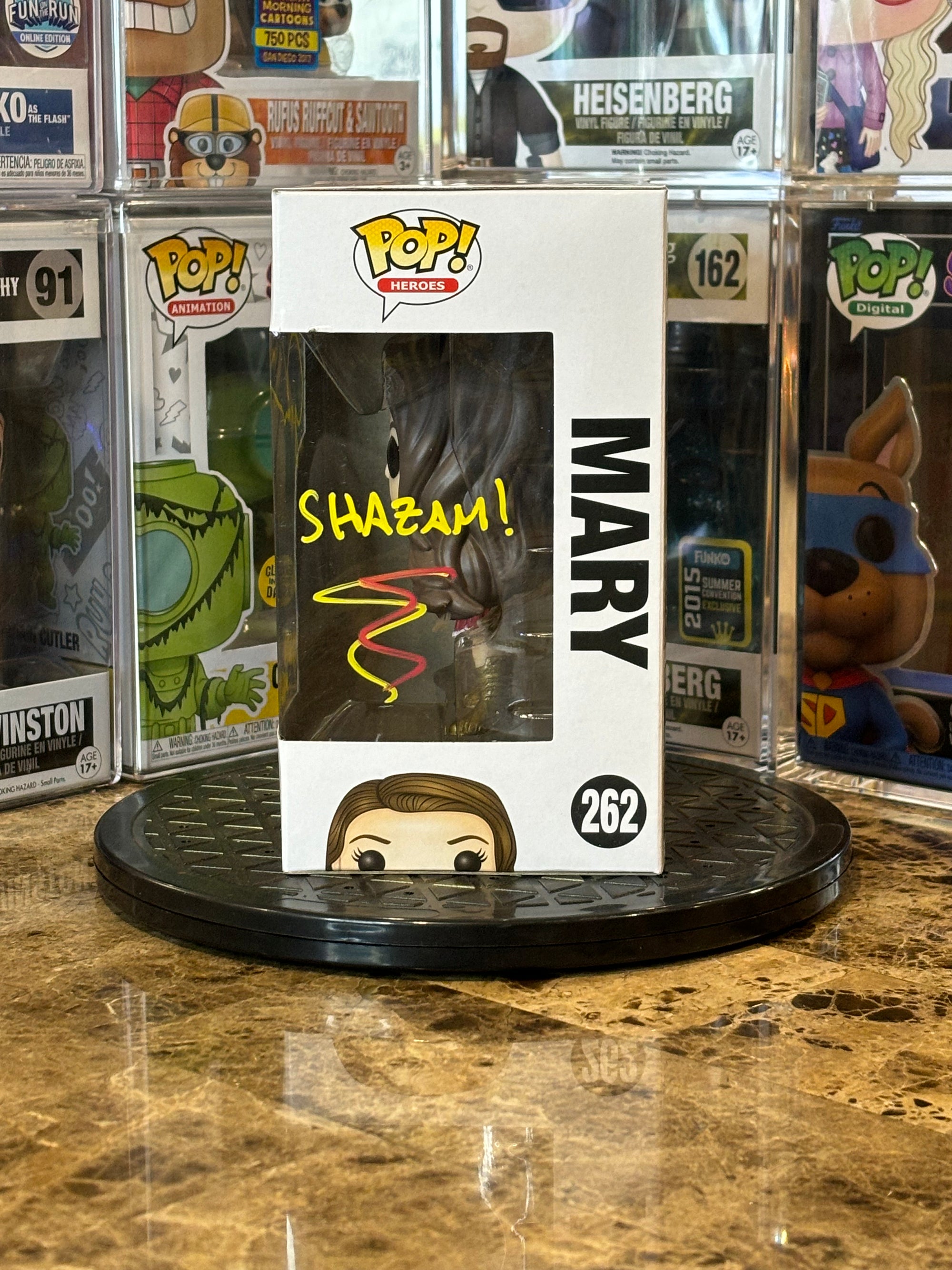 Funko Pop DC Shazam! Mary #262 Autographed Grace Caroline Currey