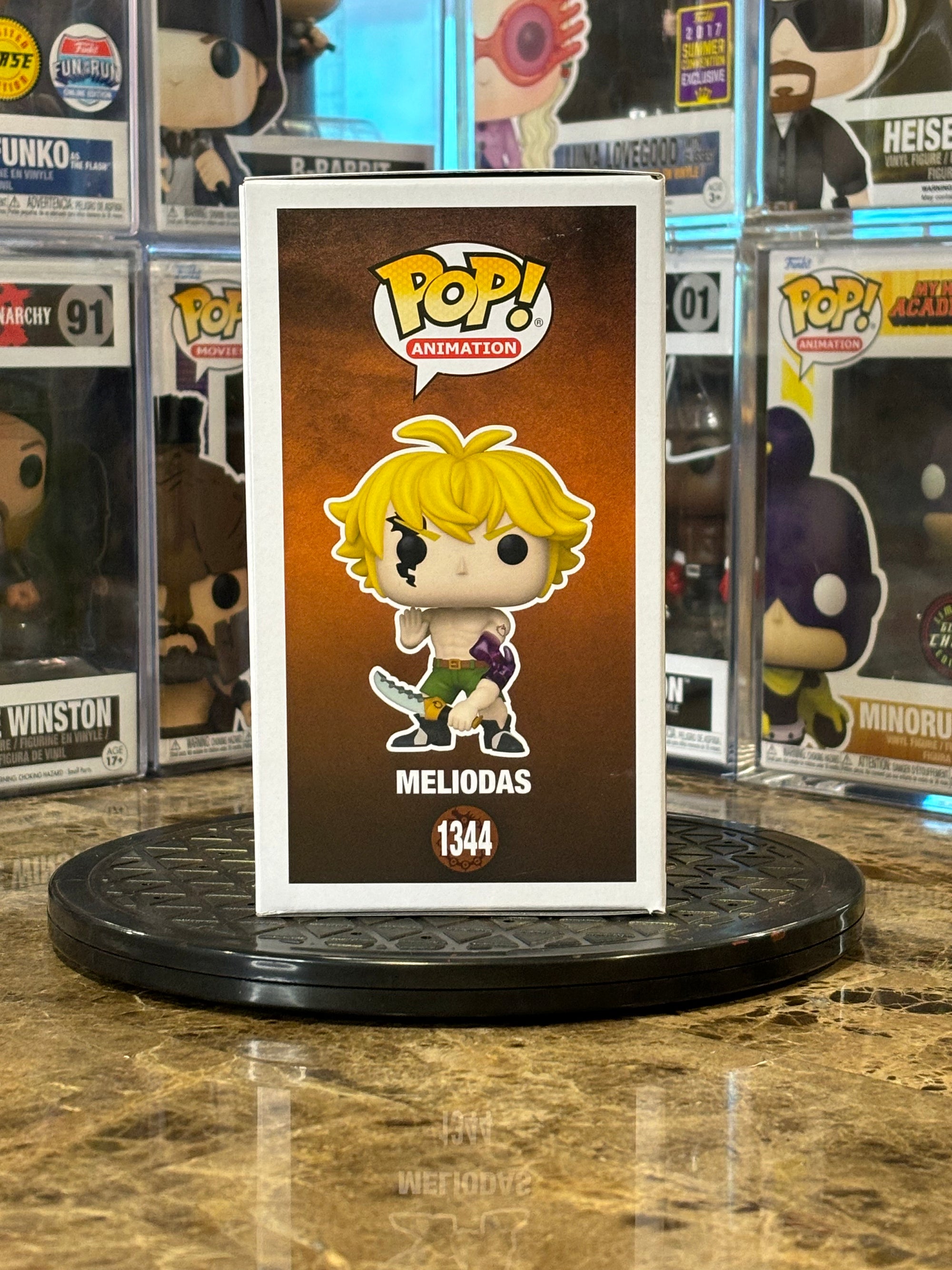Funko Pop The Seven Deadly Sins Meliodas #1344 Glow Chase