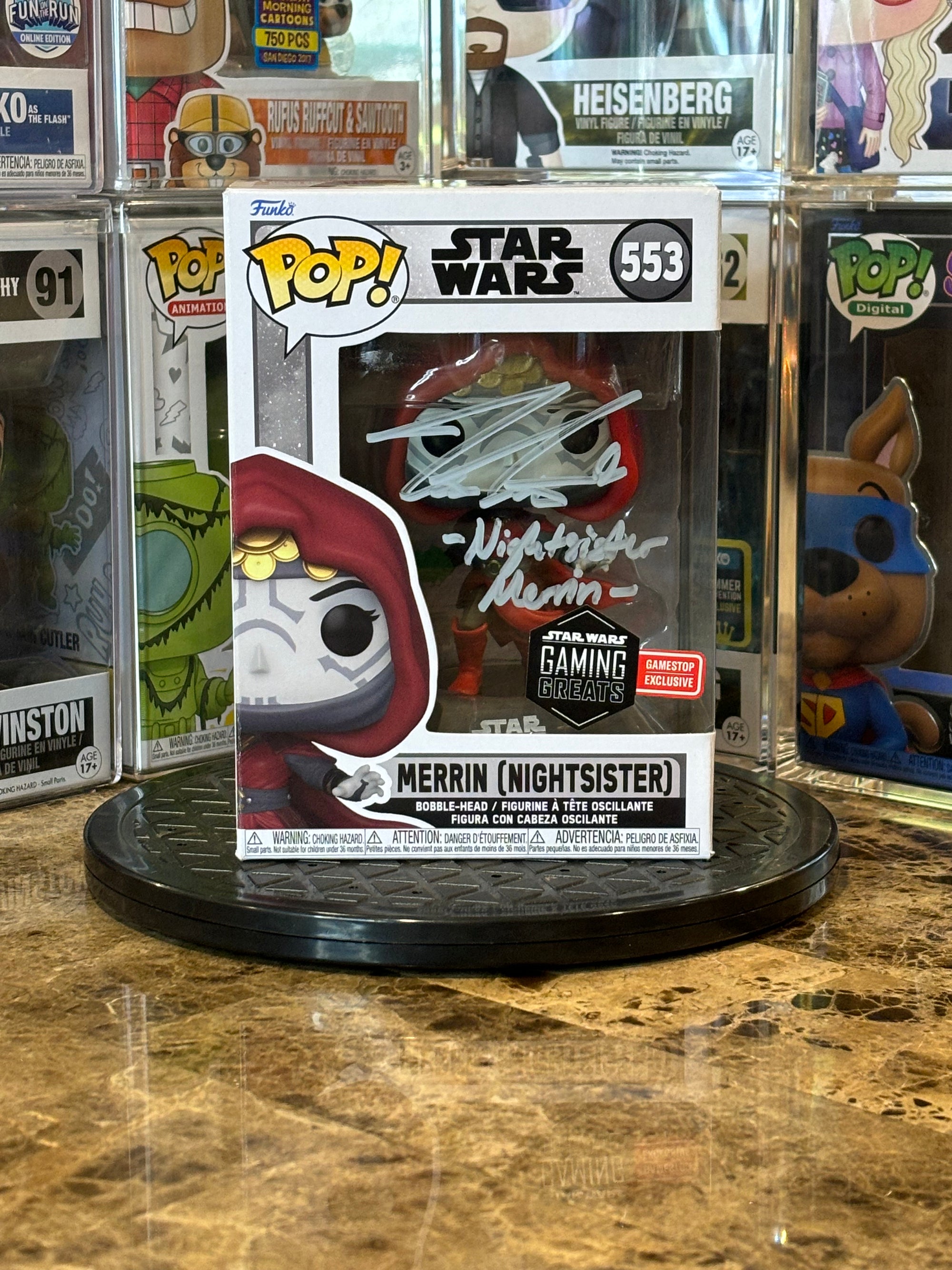 Funko Pop Star Wars Merrin (Nightsister) #553 Autographed Tina Ivlev