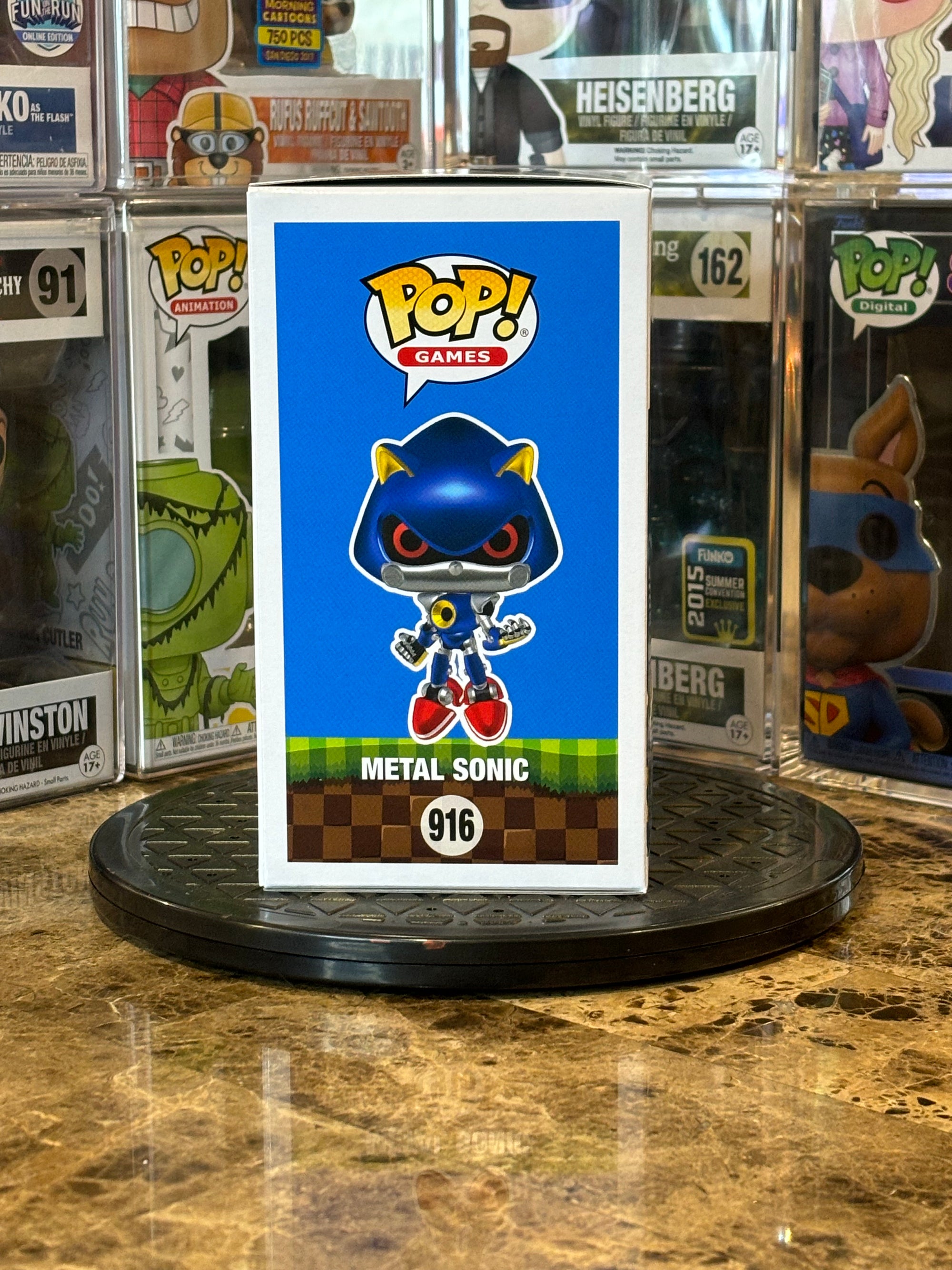 Funko Pop Sonic the Hedgehog Metal Sonic #916 Autographed Roger Craig Smith