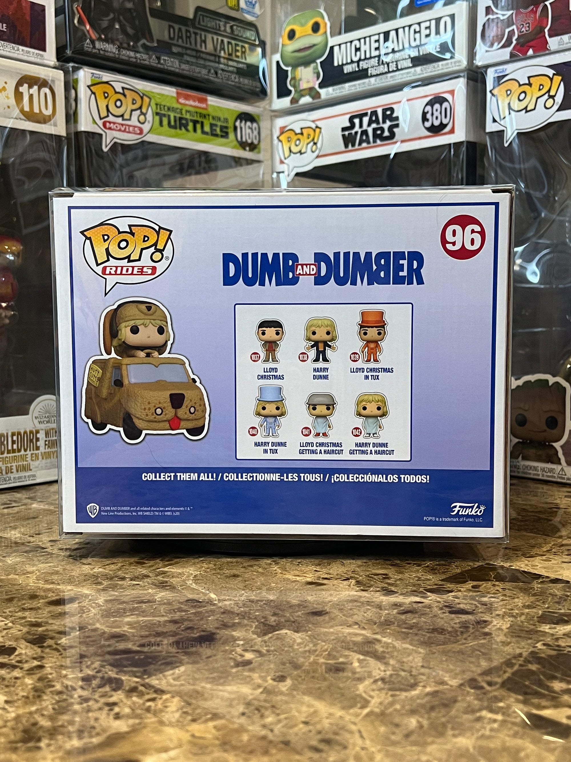Funko Pop Rides Dumb & Dumber Harry Dunne in Mutt Cutts Van #96