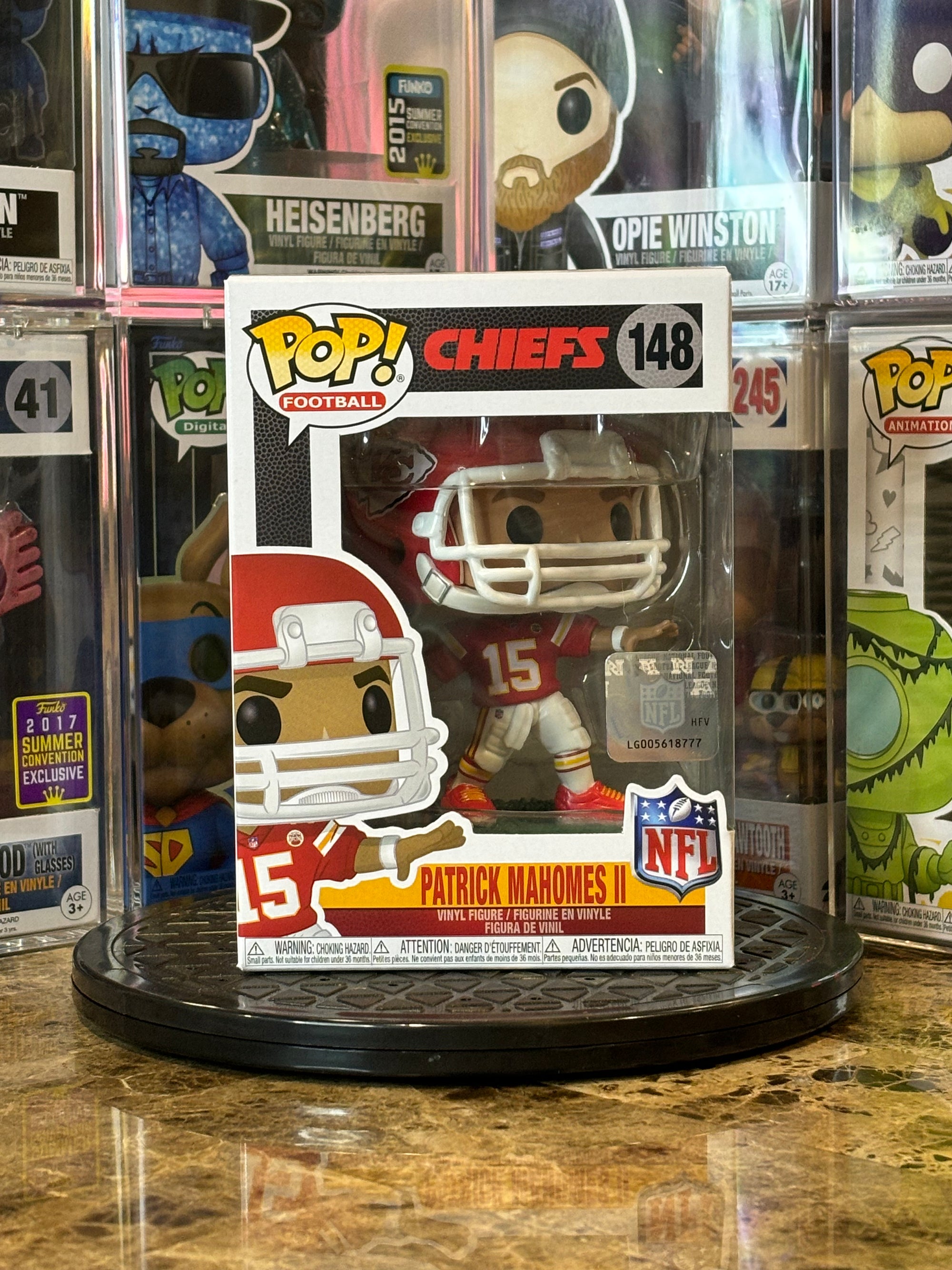 Funko Pop Chiefs Patrick Mahomes II #148