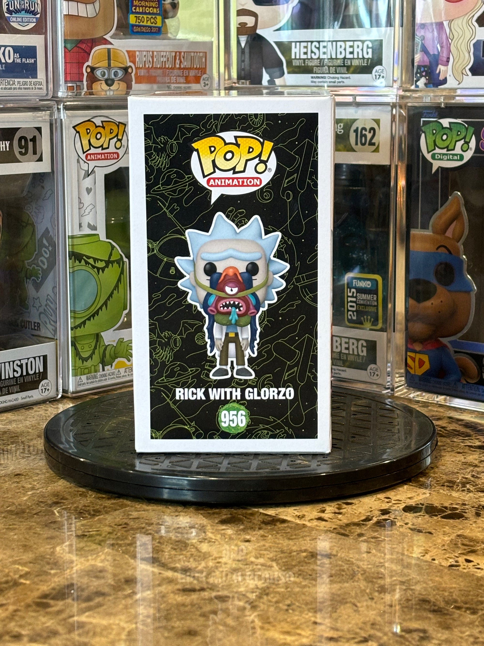 Funko Pop Rick and Morty Rick with Glorzo #956 Autographed Ian Cardoni