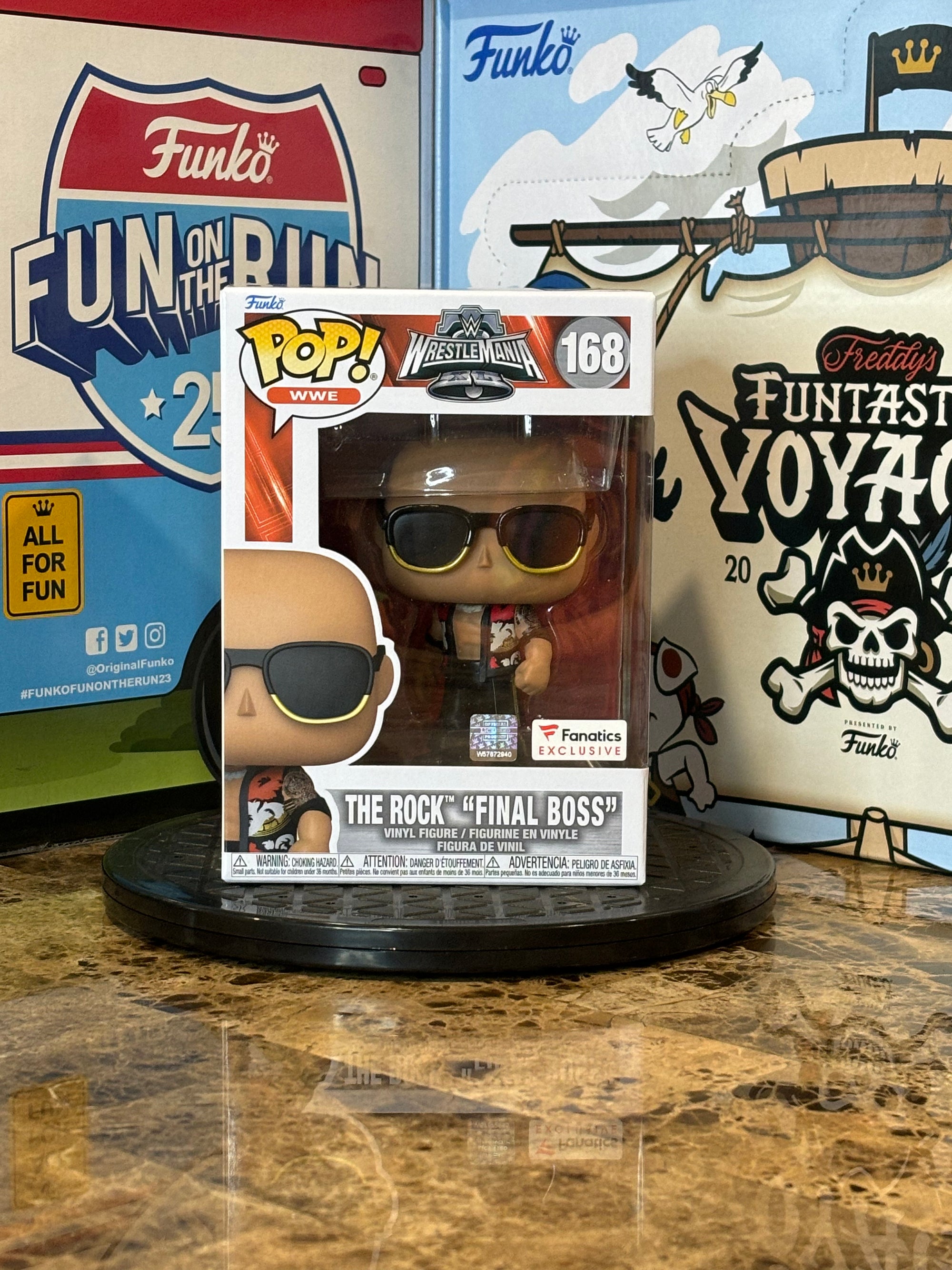 Funko Pop WWE WrestleMania XL The Rock "Final Boss" #168