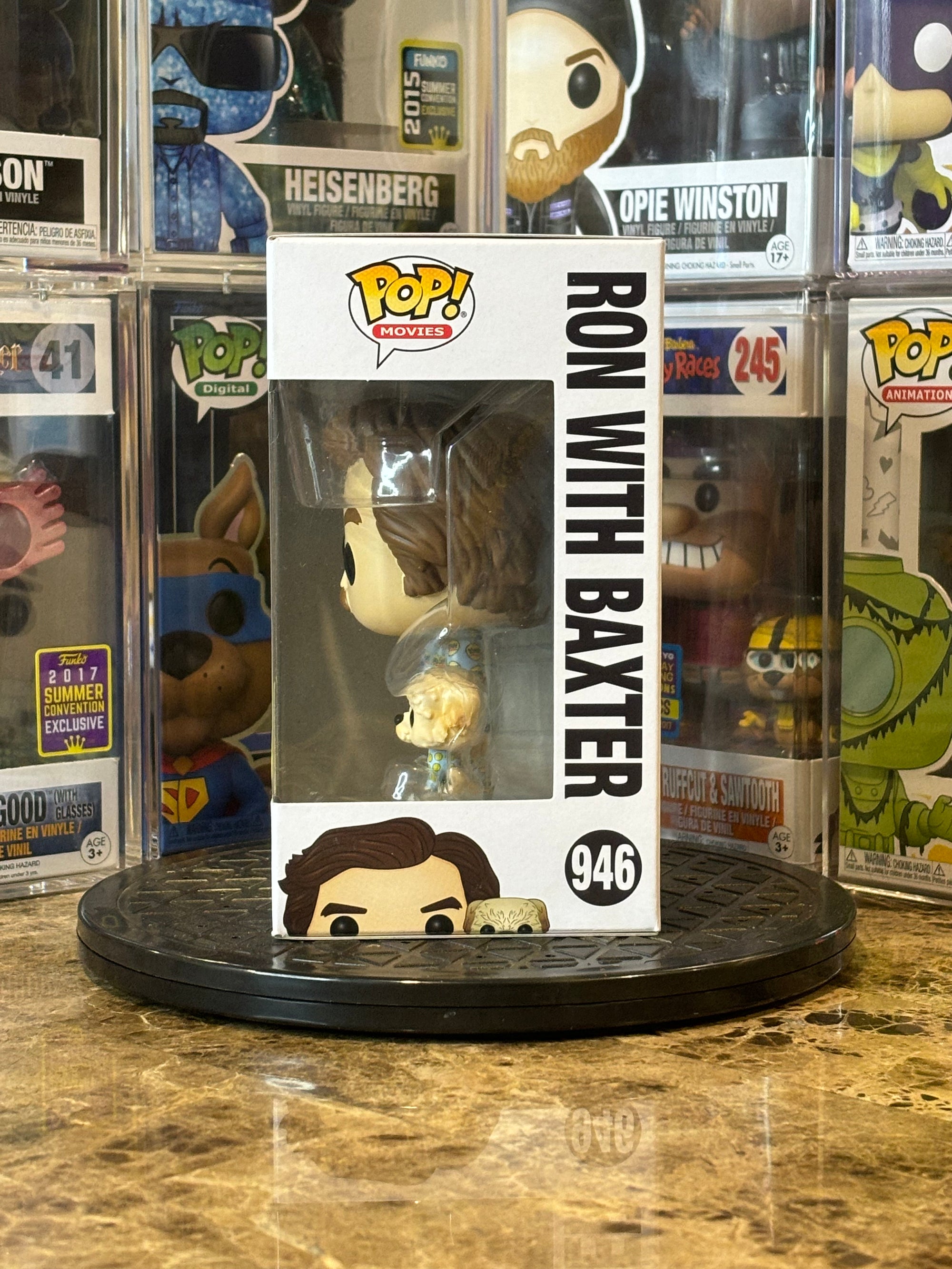 Funko Pop Anchorman Ron with Baxter #946 2020 SCLEE