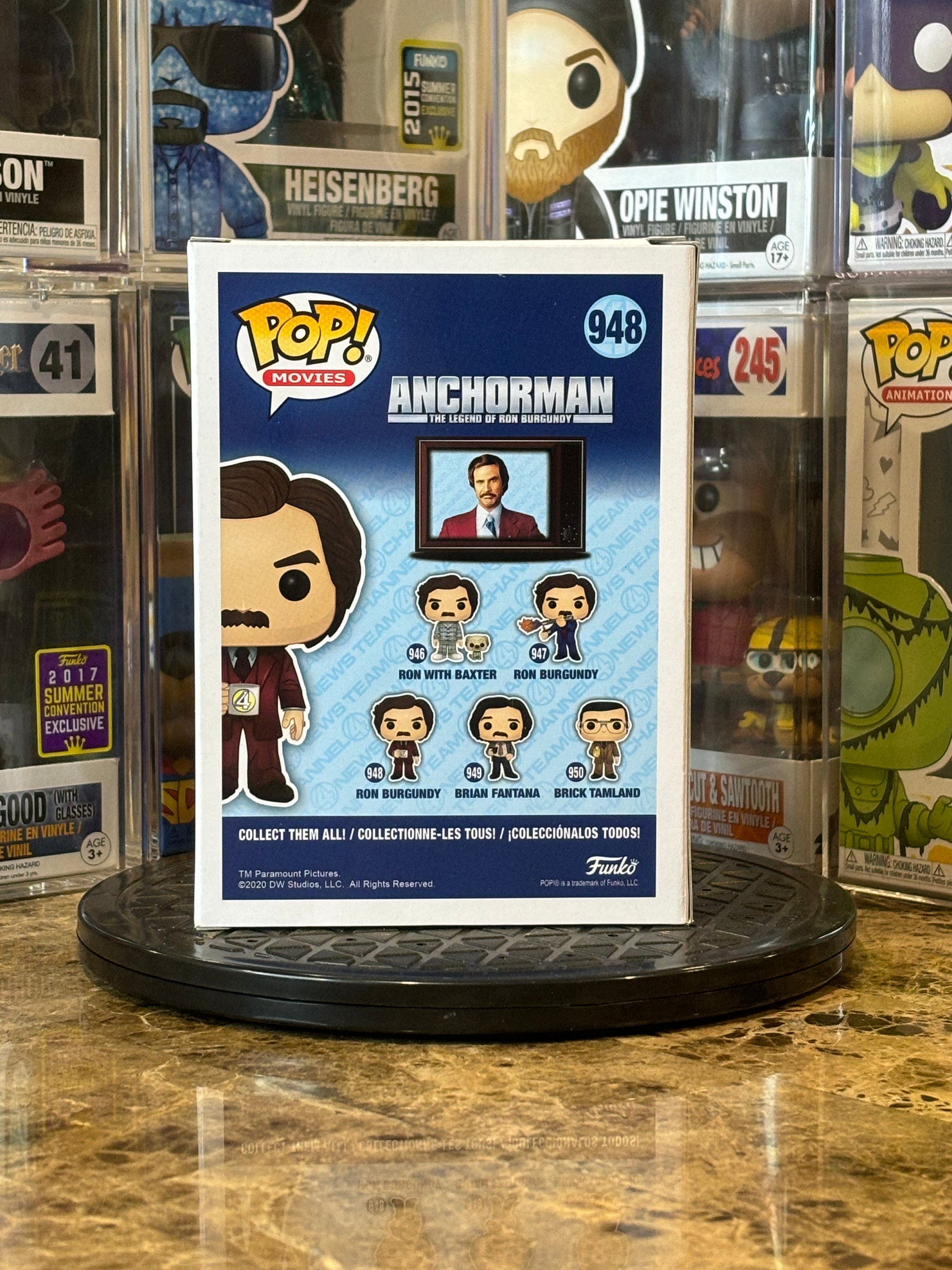 Funko Pop Anchorman Ron Burgundy #948 2020 SCLEE