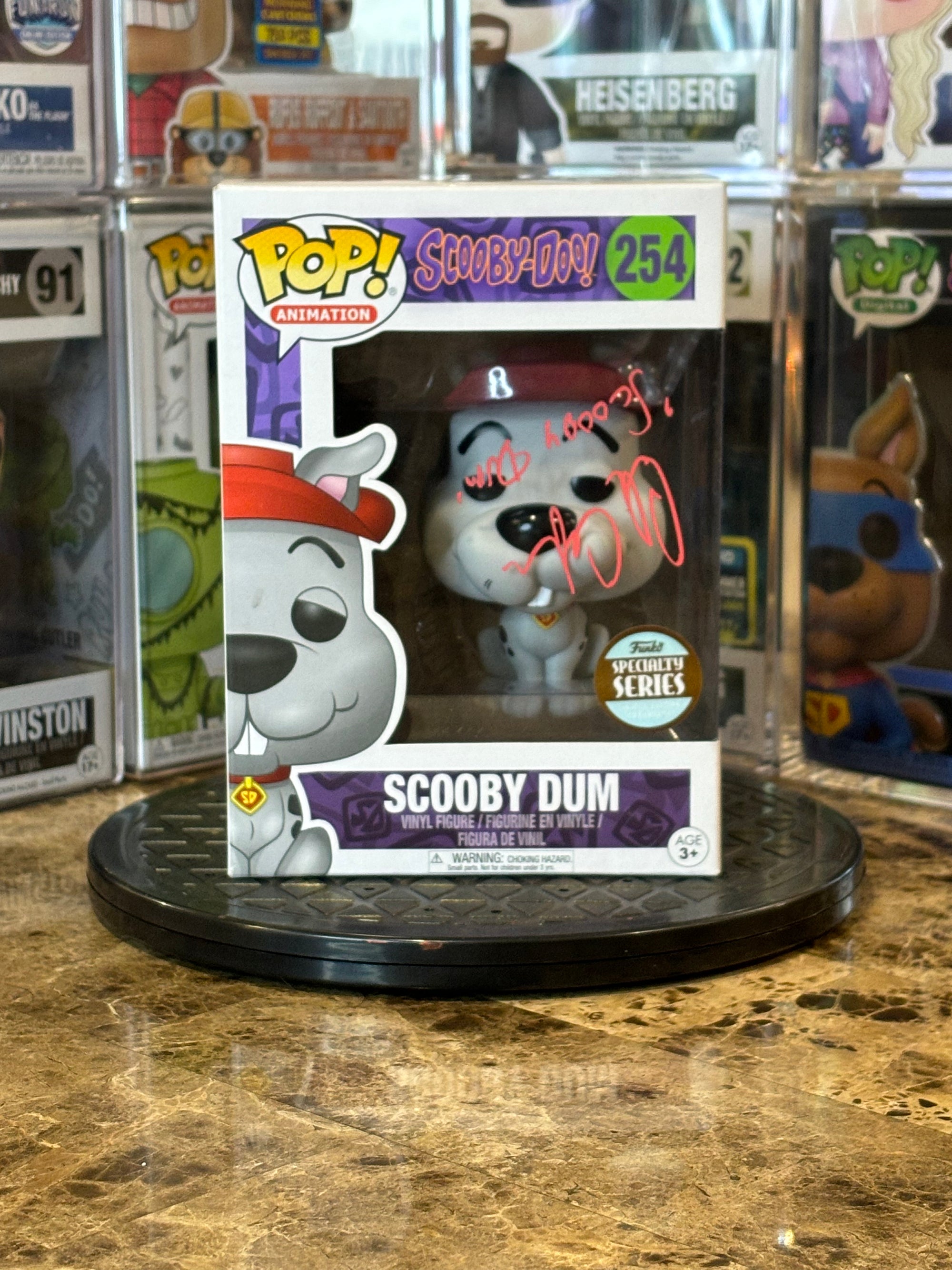 Funko Pop Scooby Doo Scooby Dum #254 Autographed Alan Oppenheimer