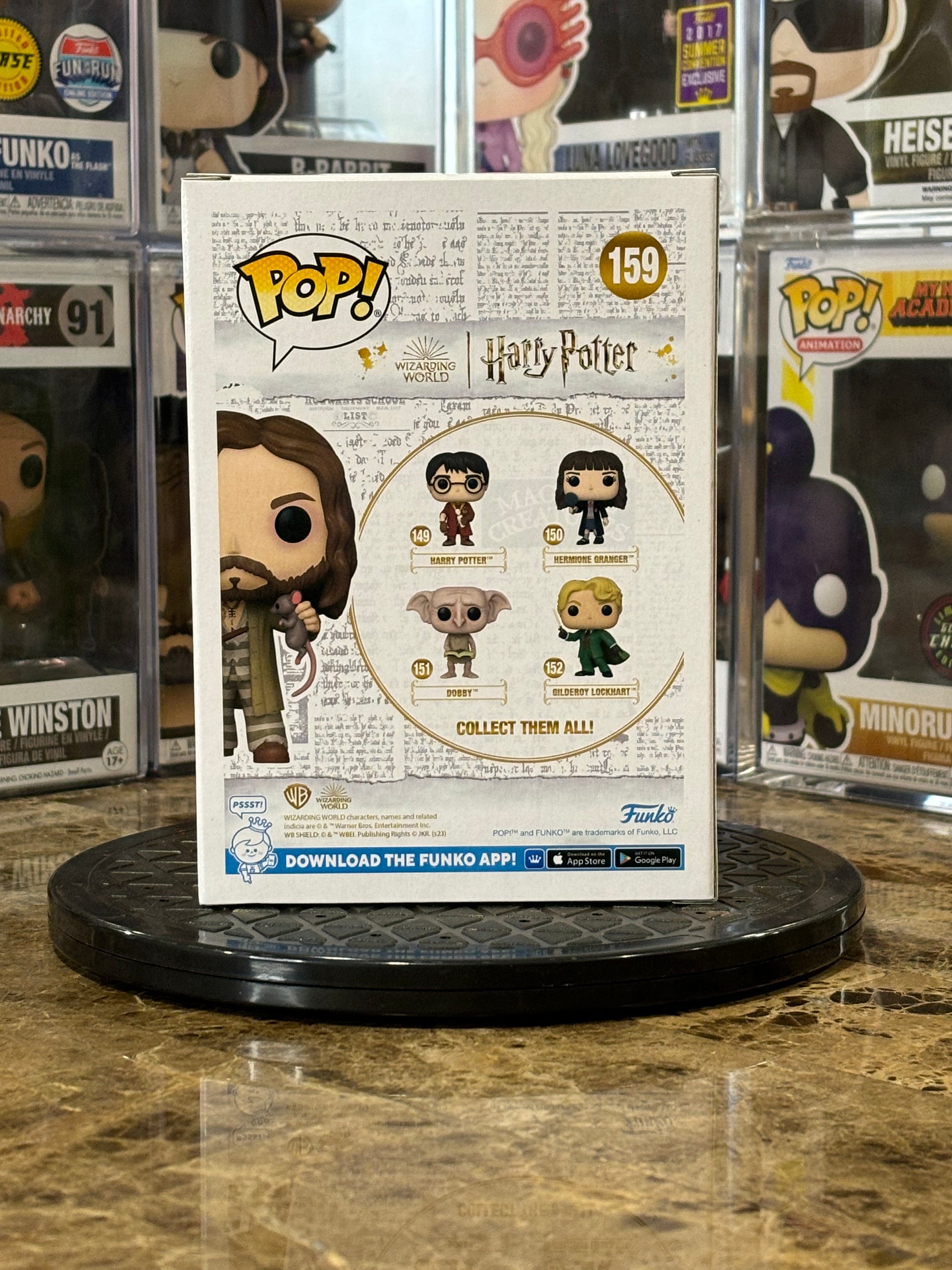 Funko Pop Harry Potter Sirius Black w/ Wormtail #159