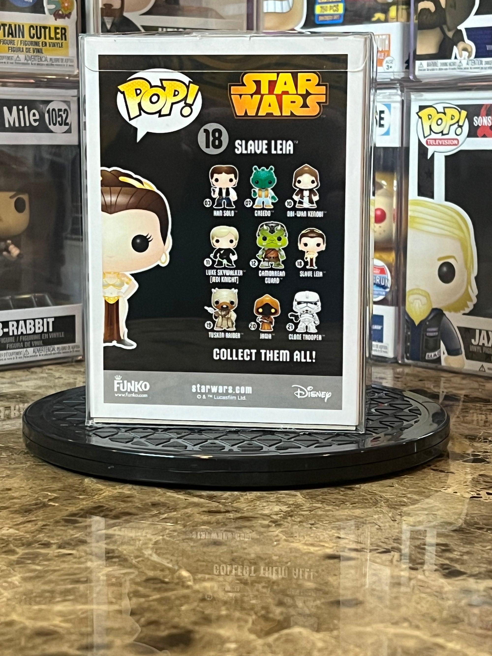 Funko Pop Star Wars Slave Leia #18 Black Label