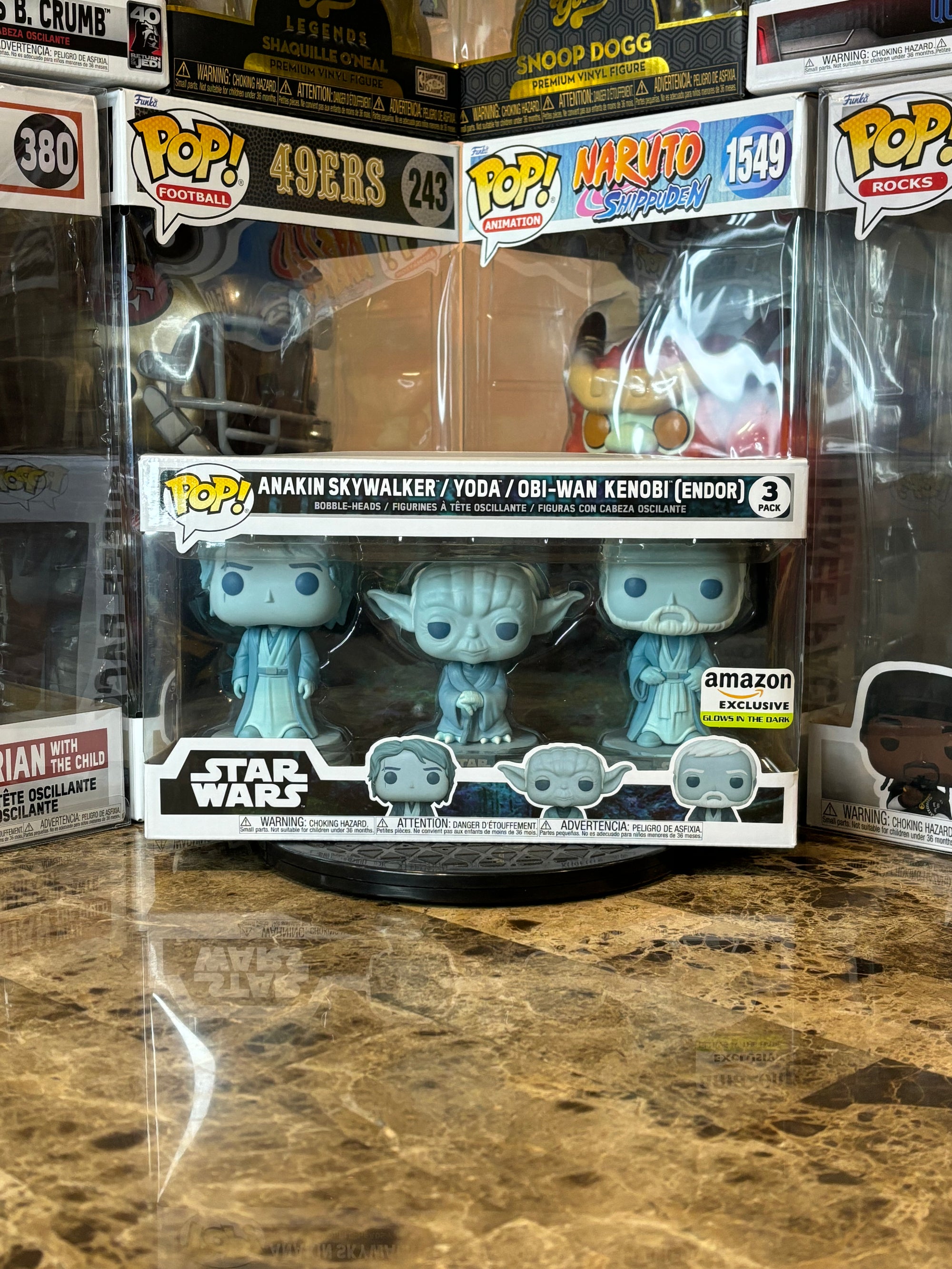 Funko Pop 3-Pack Anakin Skywalker/Yoda/Obi-Wan Kenobi (Endor)