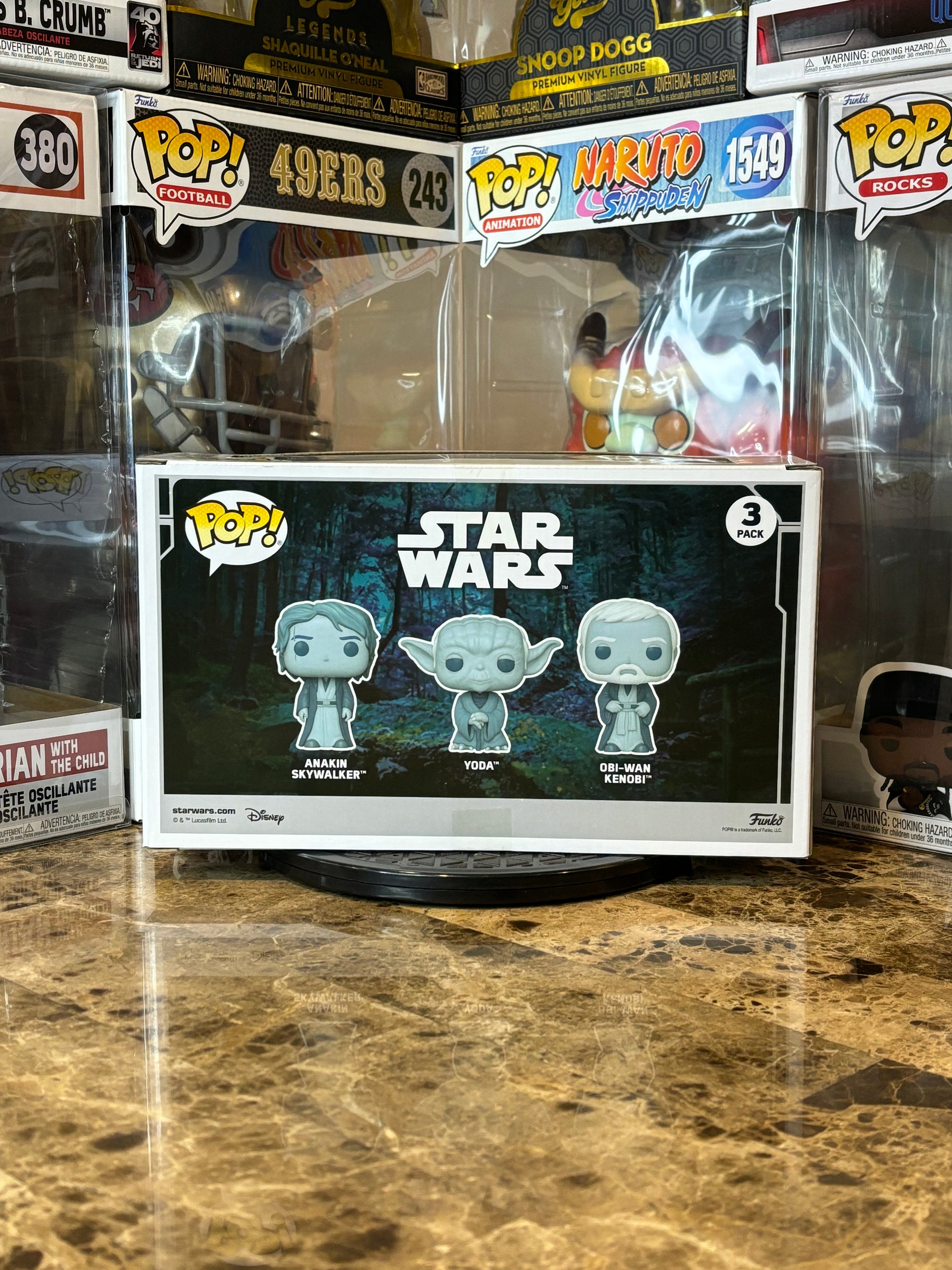 Funko Pop 3-Pack Anakin Skywalker/Yoda/Obi-Wan Kenobi (Endor)