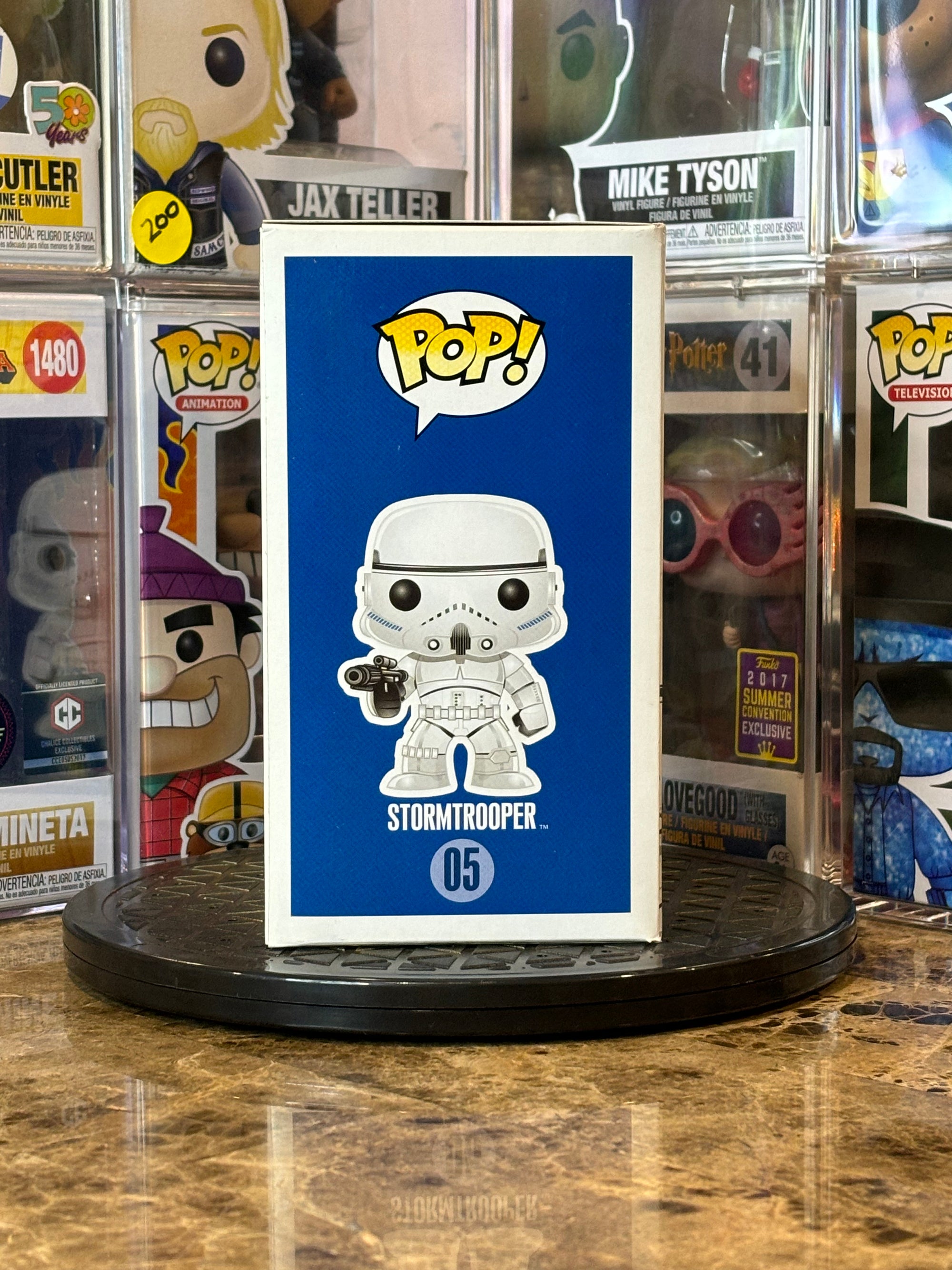Funko Pop Star Wars Stormtrooper #05 Blue Box Large Font First Run