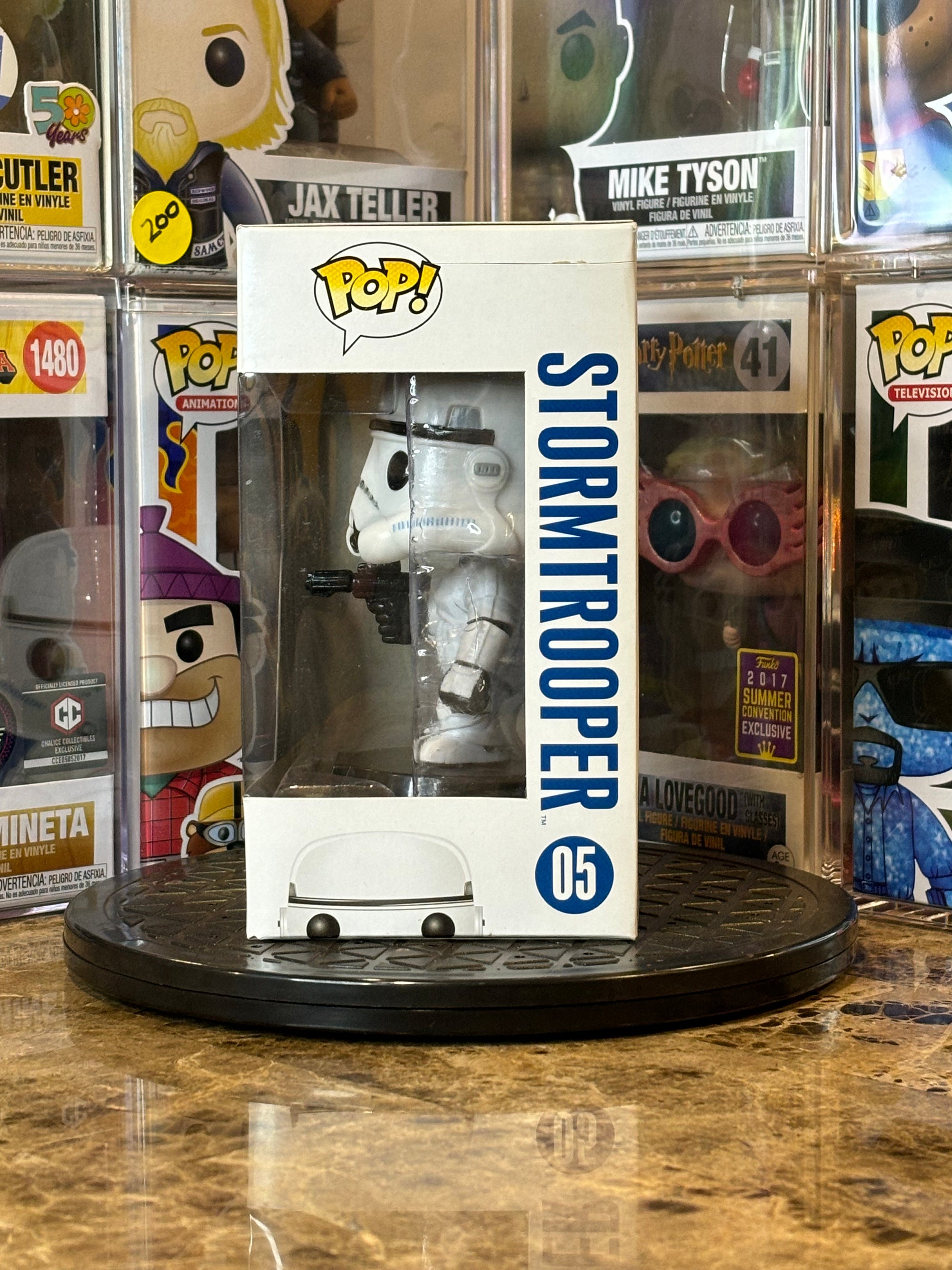 Funko Pop Star Wars Stormtrooper #05 Blue Box Large Font First Run
