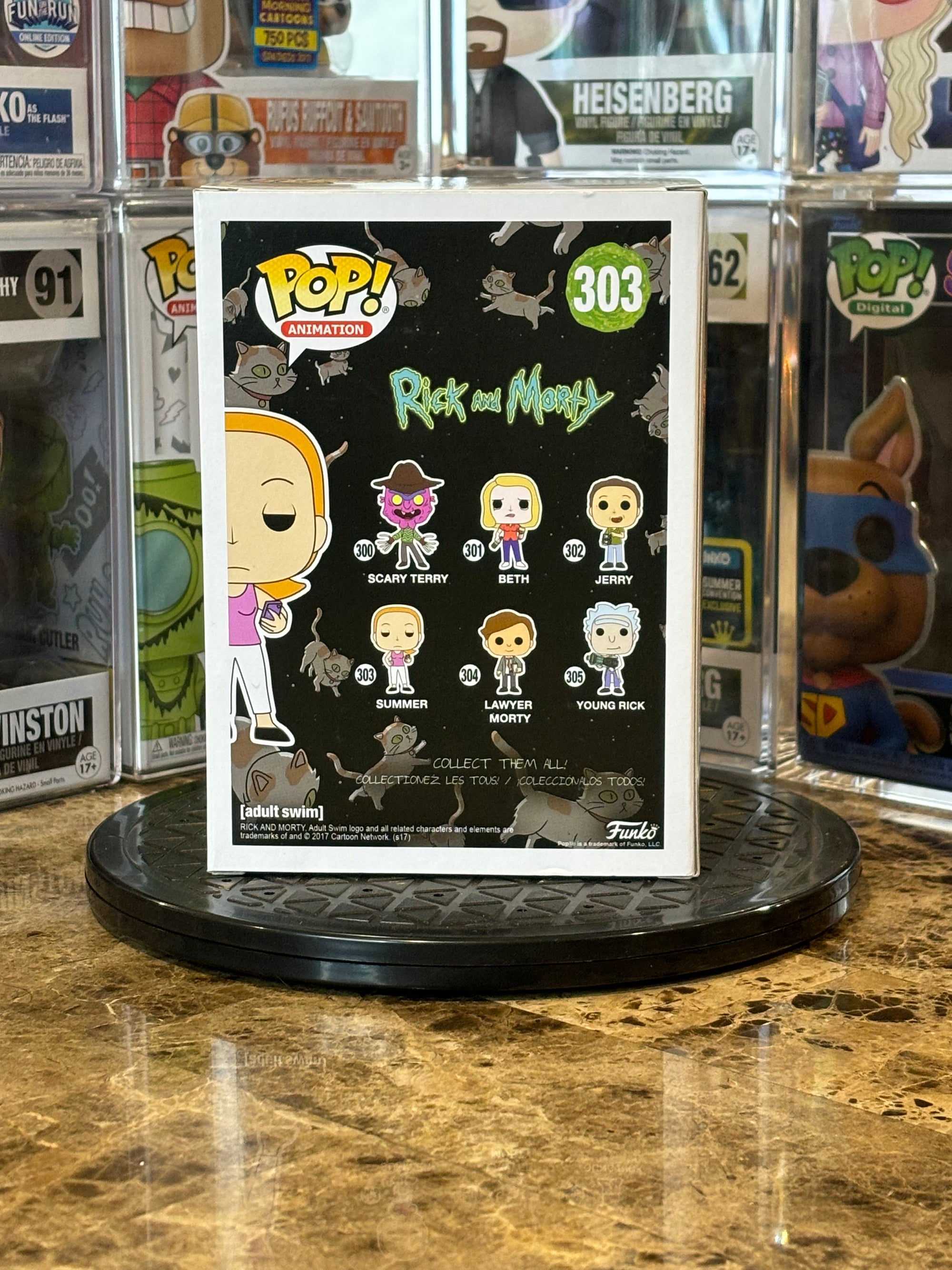 Funko Pop Rick and Morty Summer #303 Autographed Spencer Grammer