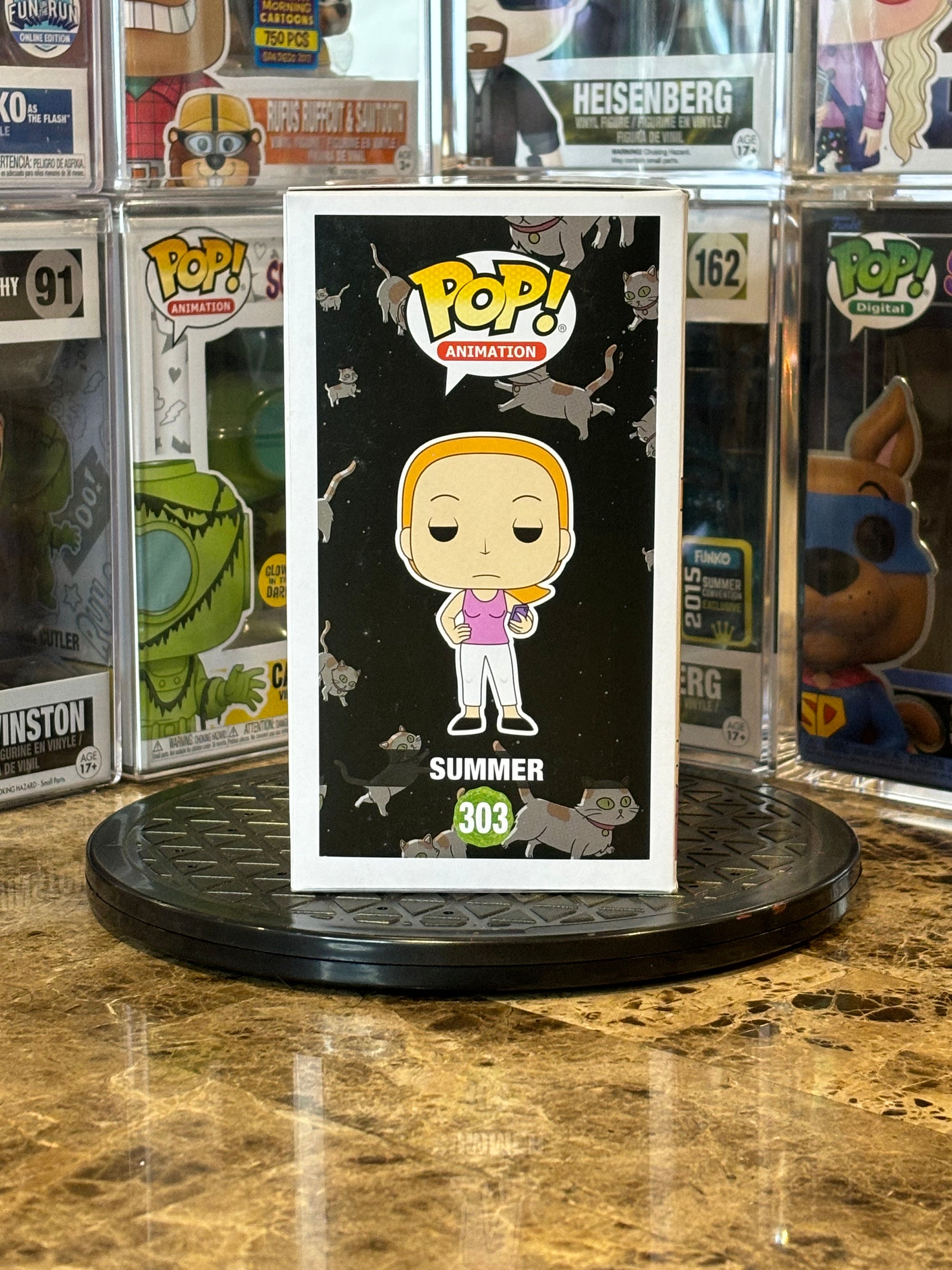 Funko Pop Rick and Morty Summer #303 Autographed Spencer Grammer