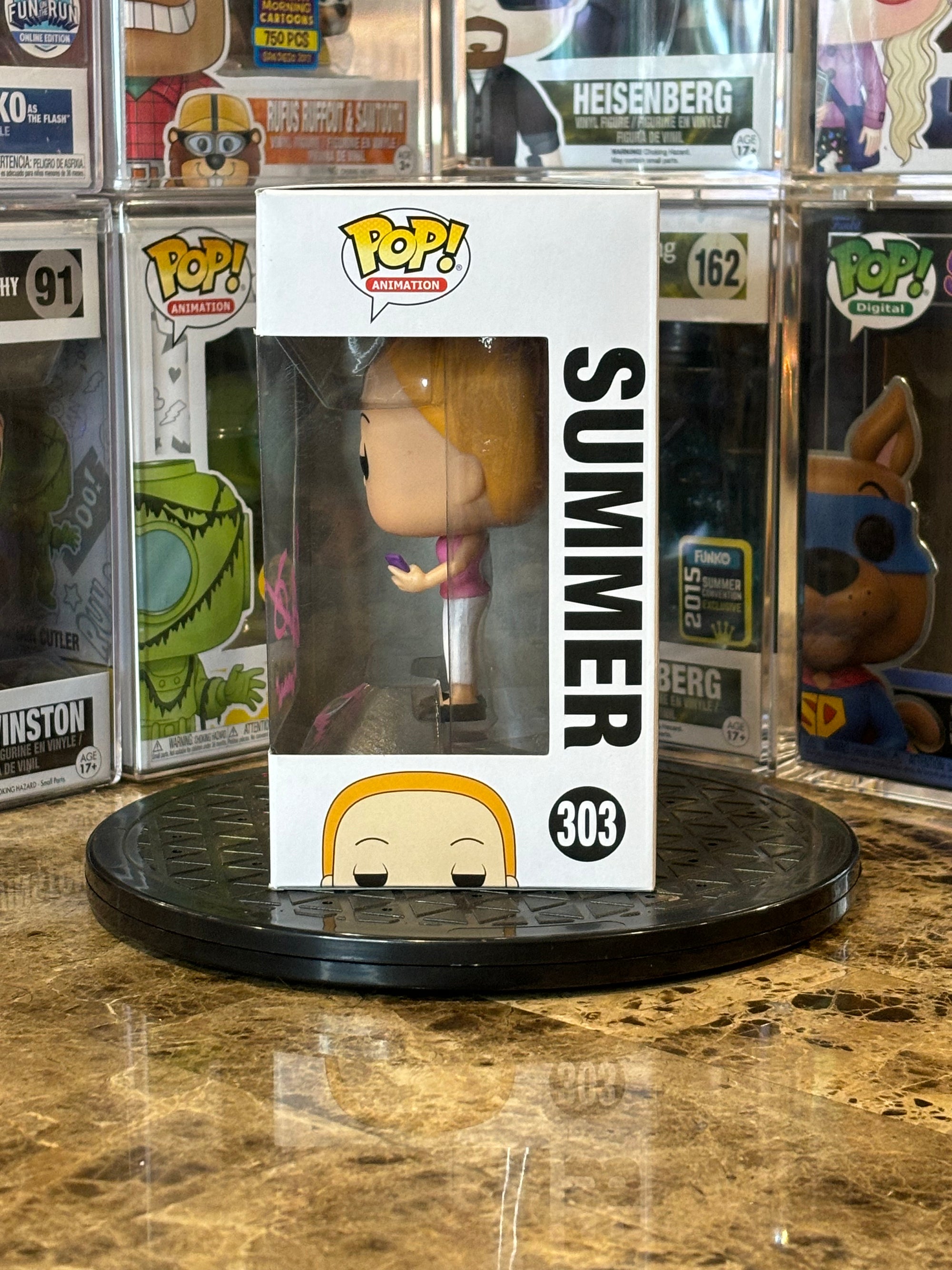 Funko Pop Rick and Morty Summer #303 Autographed Spencer Grammer