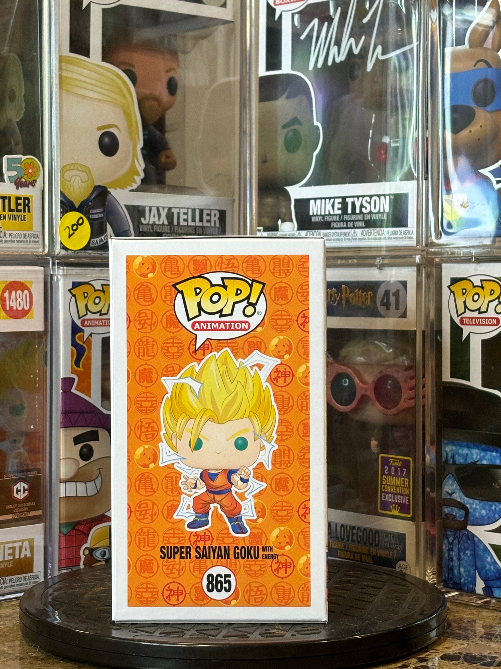 Funko Pop Dragonball Z Super Saiyan Goku w/ Energy #865