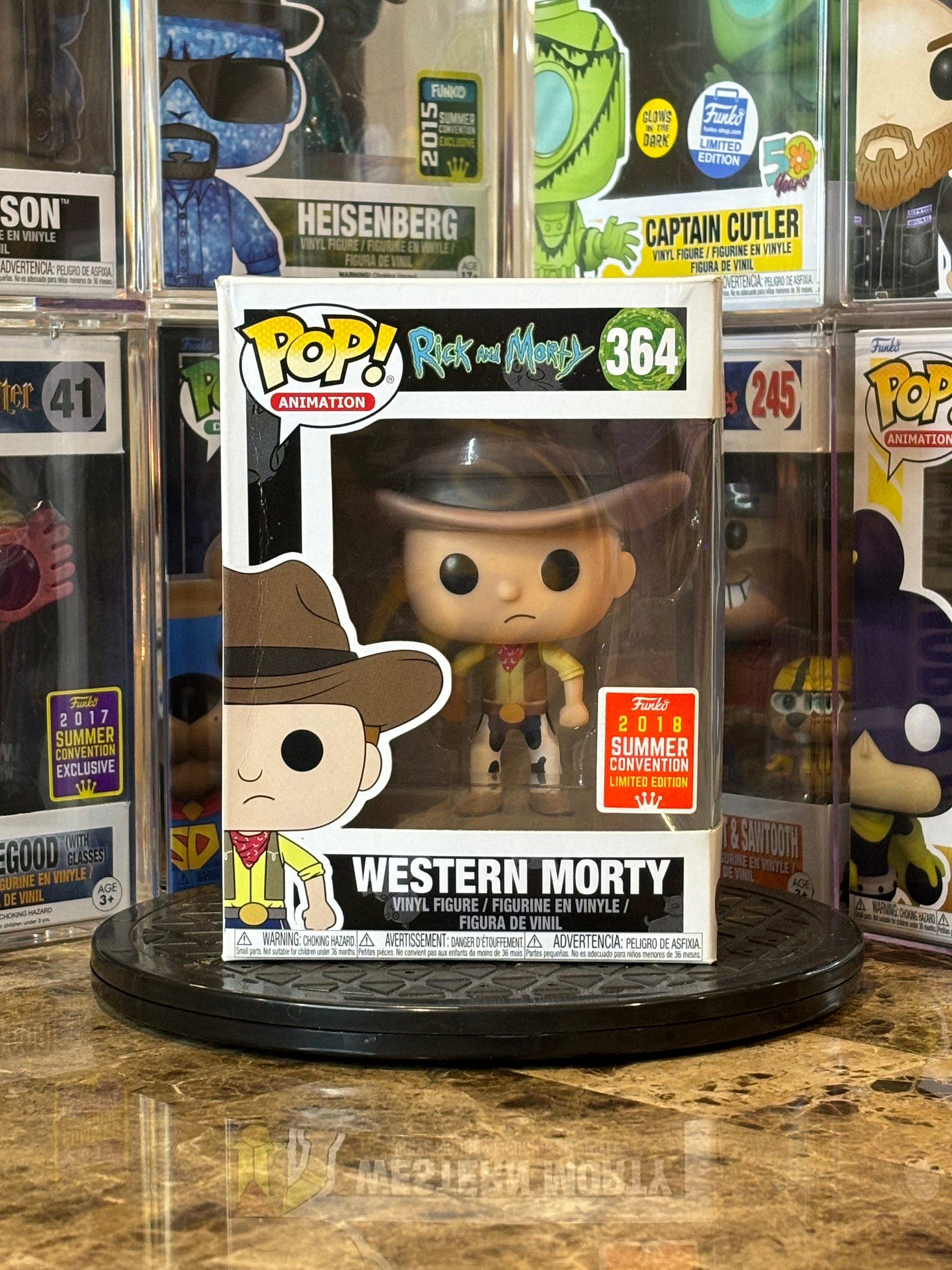 Funko Pop Rick and Morty Western Morty #364 DAMAGED