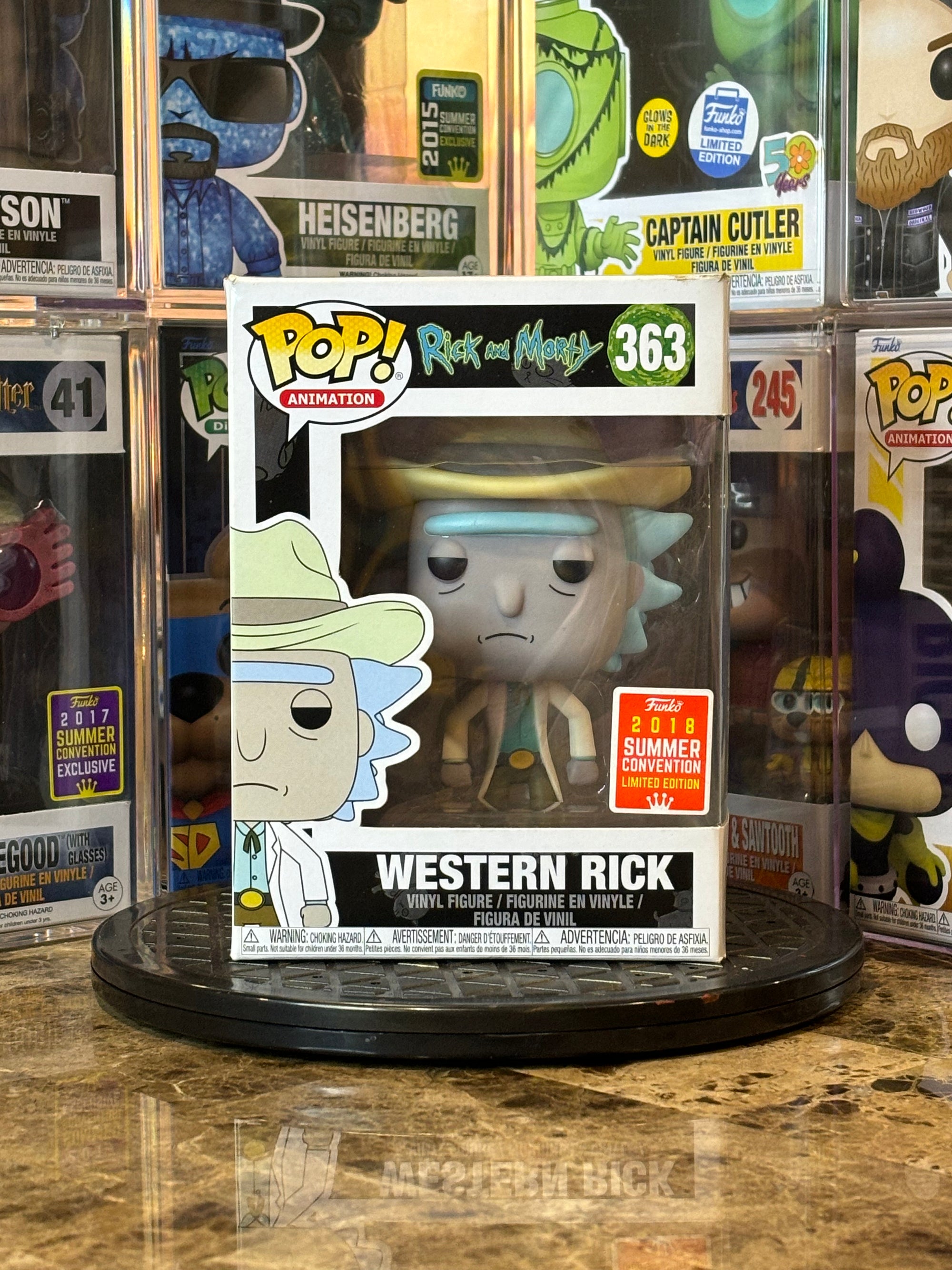 Funko Pop Rick and Morty Western Rick #363 DAMAGED