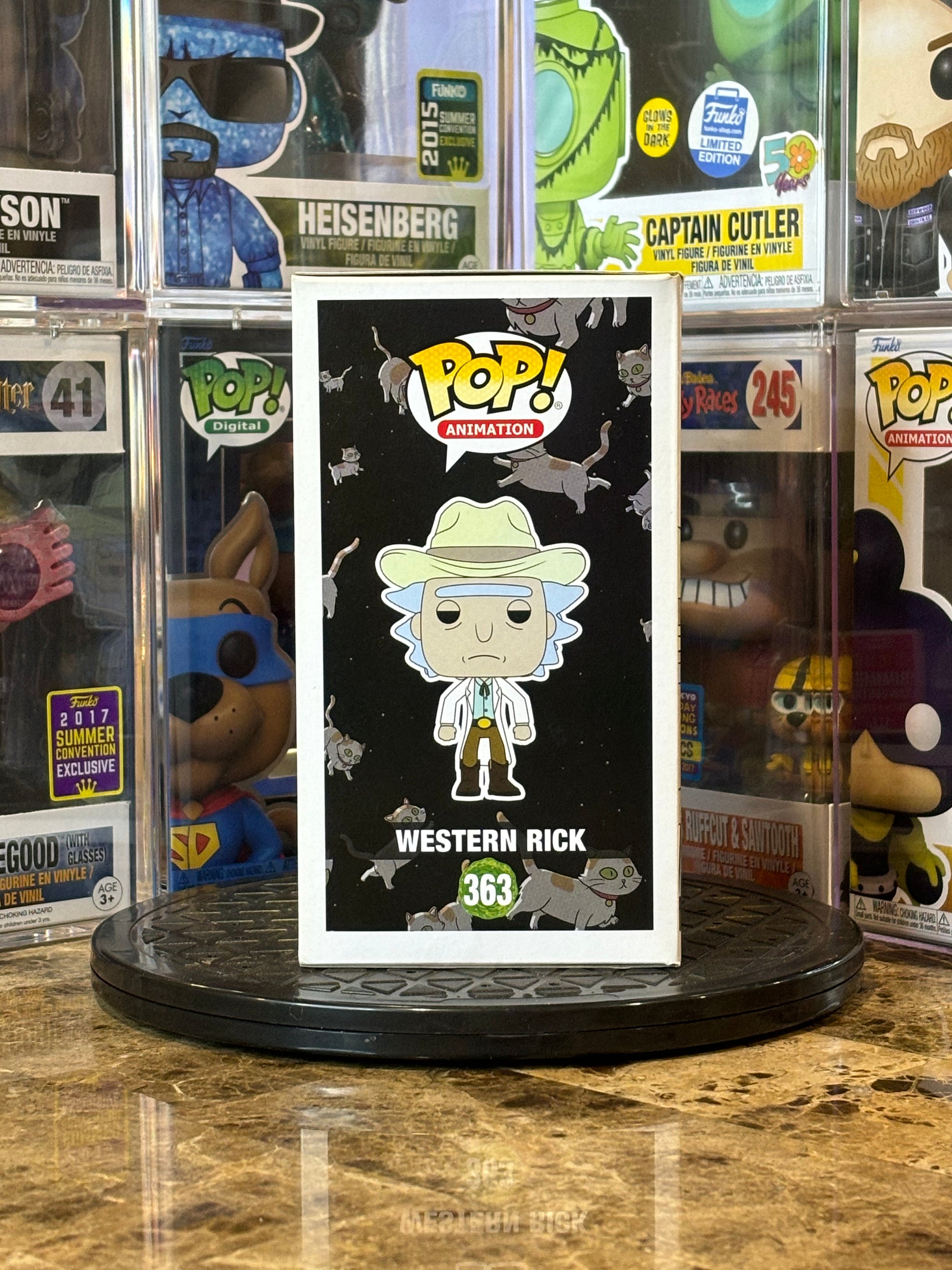 Funko Pop Rick and Morty Western Rick #363 DAMAGED