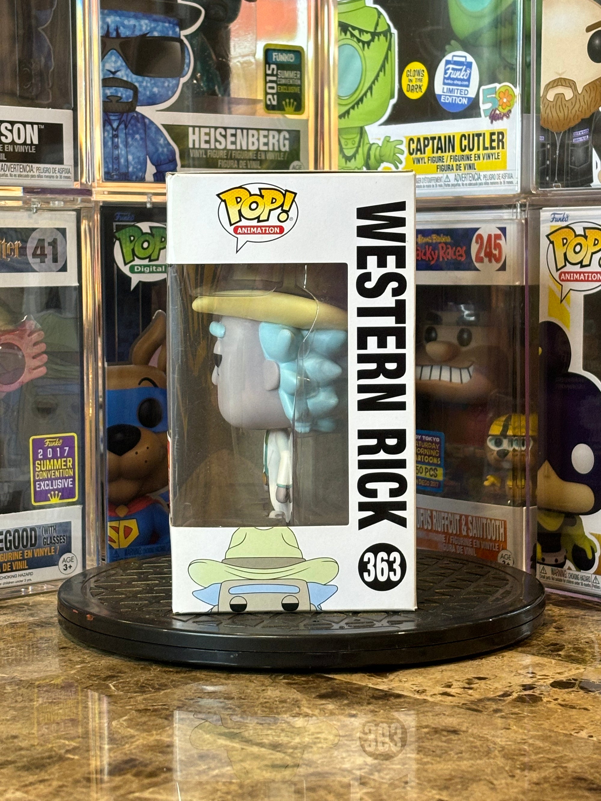 Funko Pop Rick and Morty Western Rick #363 DAMAGED