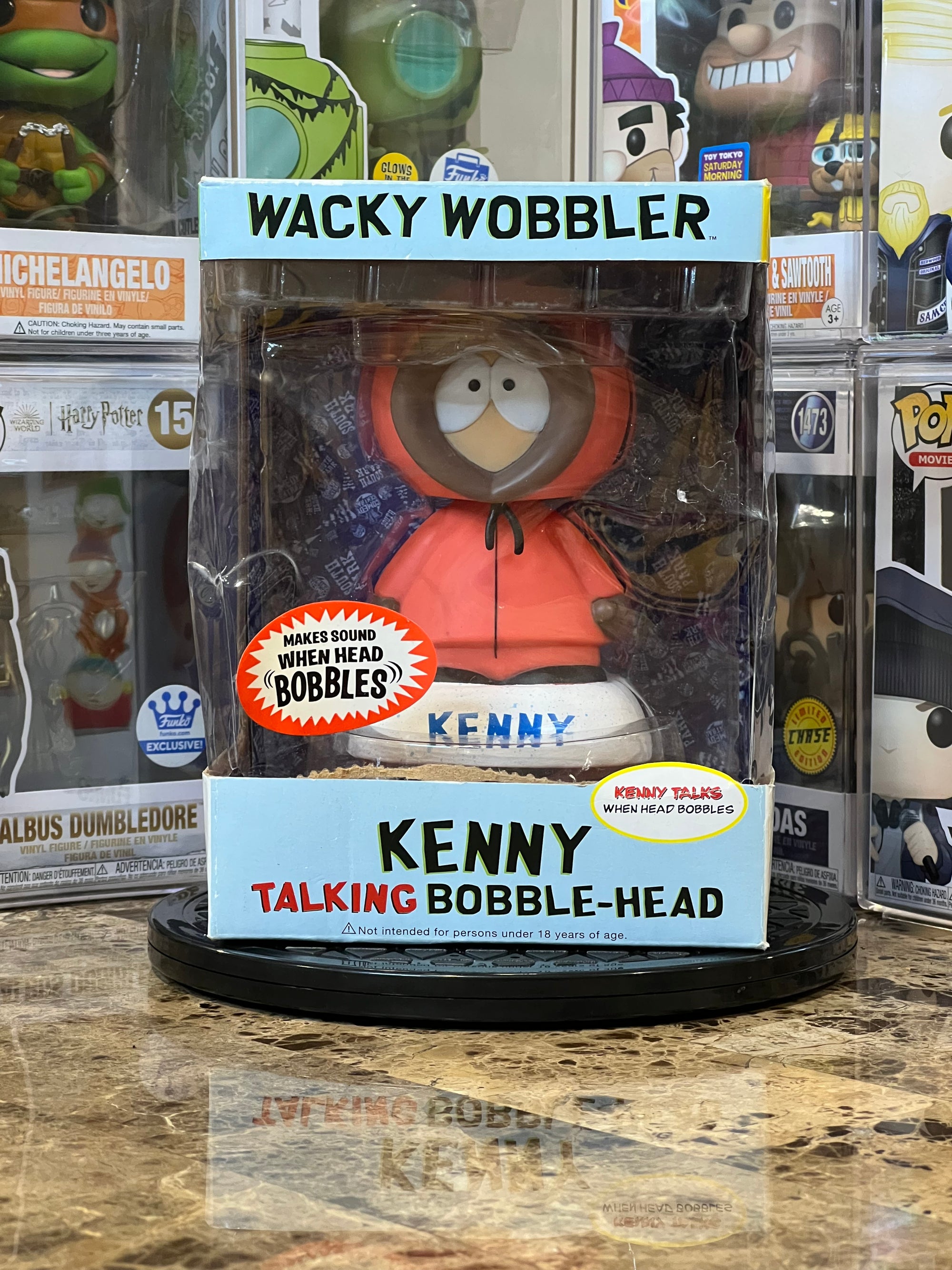 Wacky Wobbler Talking Bobblehead Kenny