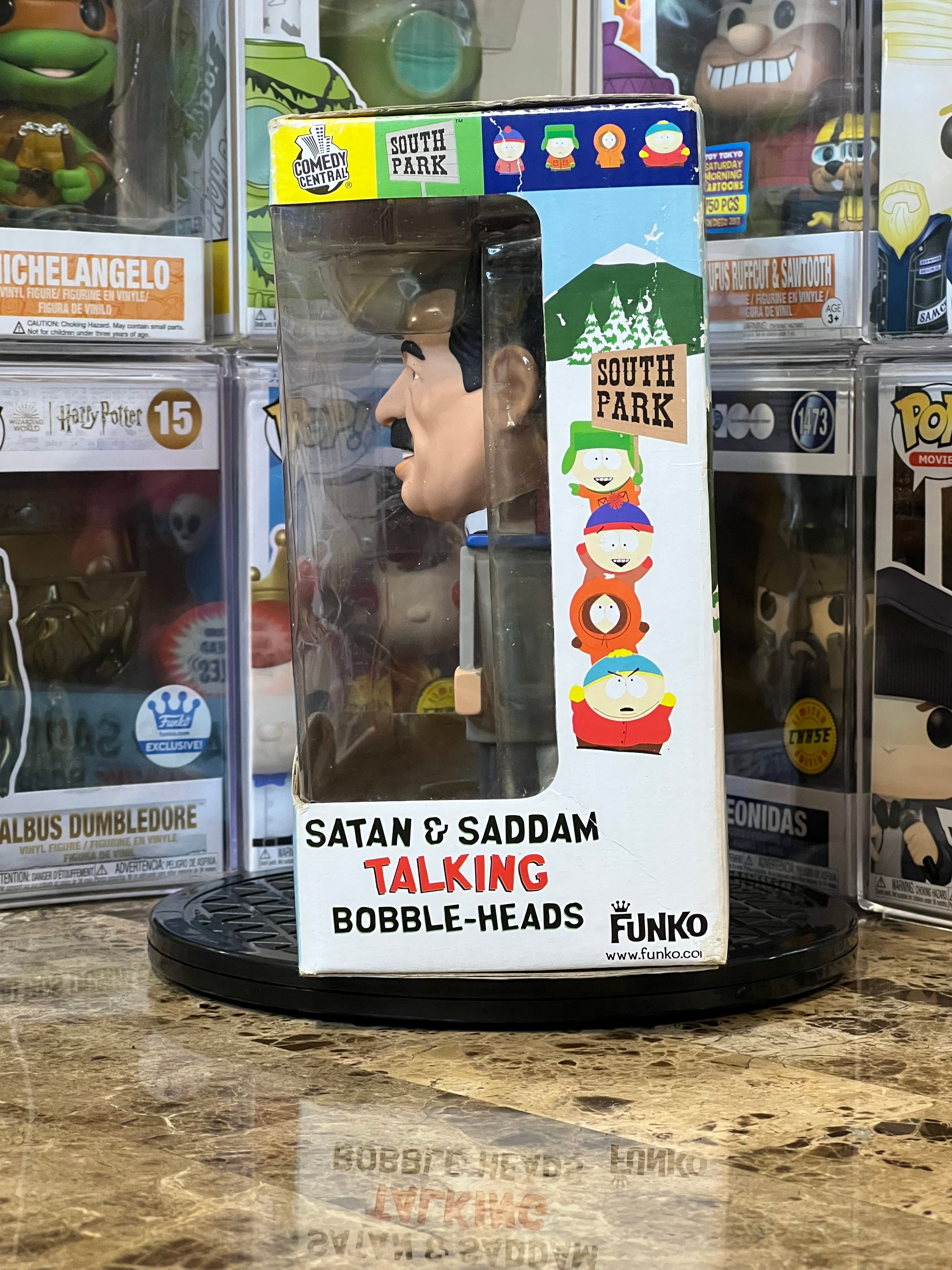 Wacky Wobbler Talking Bobble Head Satan & Saddam