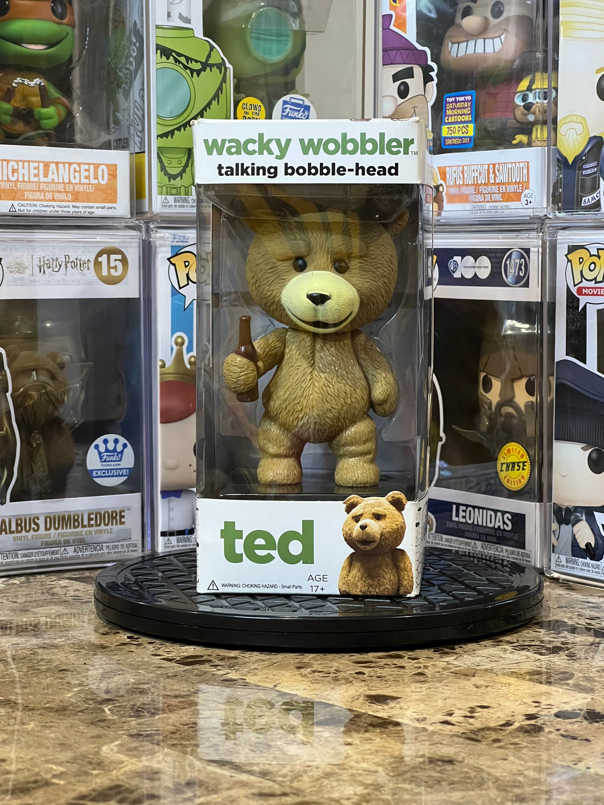 Wacky Wobbler Talking Bobblehead Ted