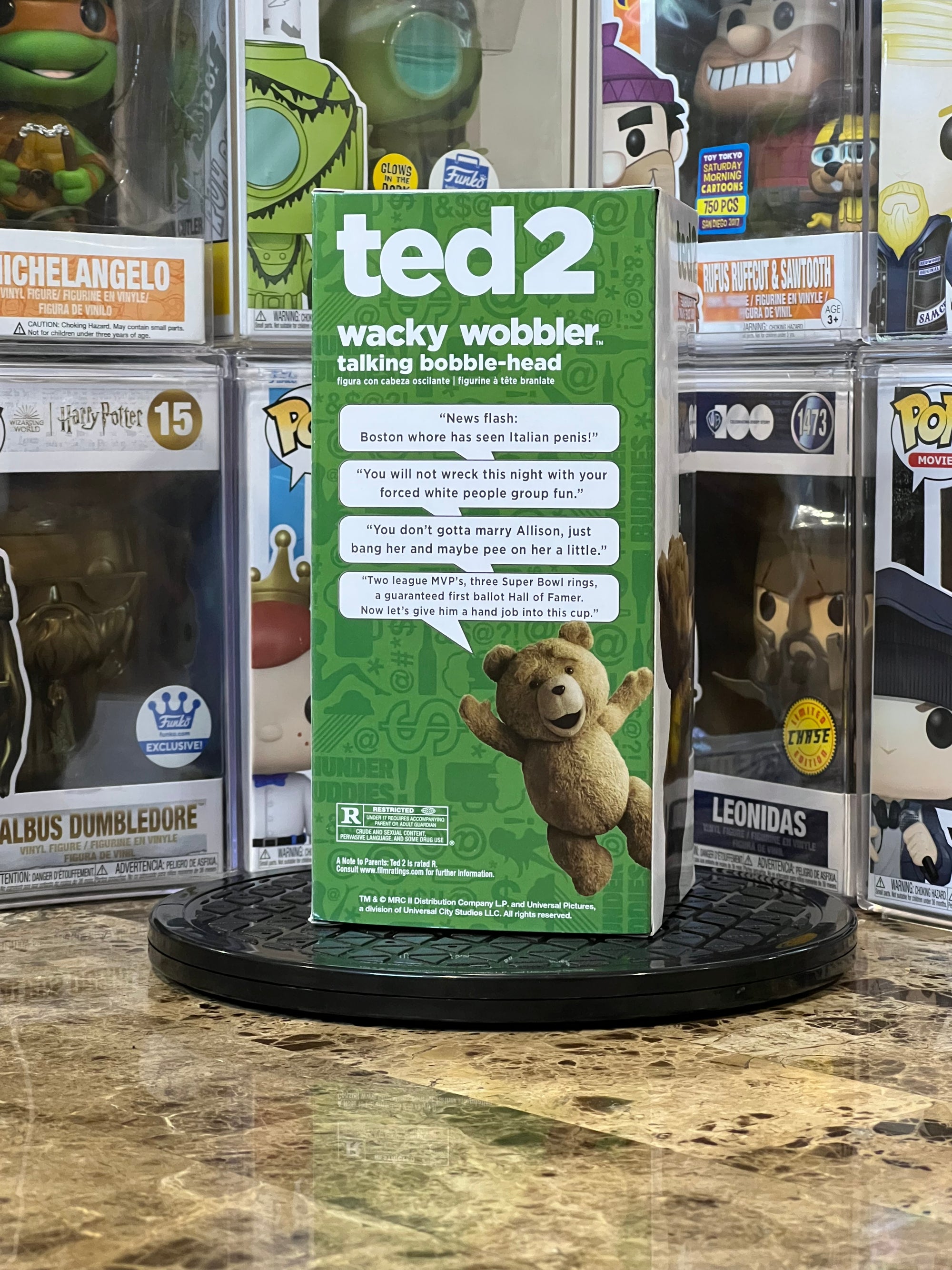 Wacky Wobbler Talking Bobblehead Ted 2 Spencers Exclusive