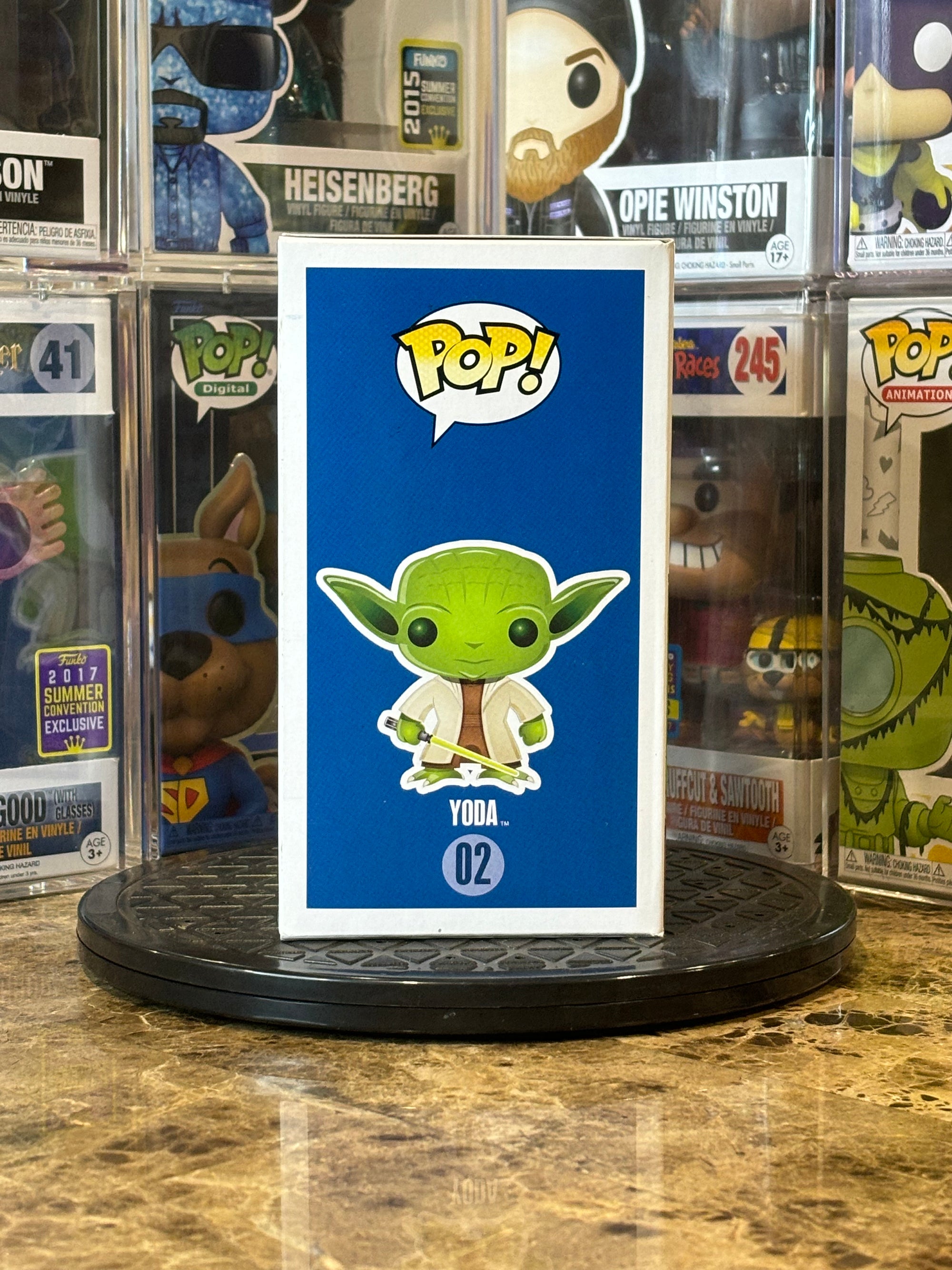 Funko Pop Star Wars Yoda #02 Blue Box Large Font First Run